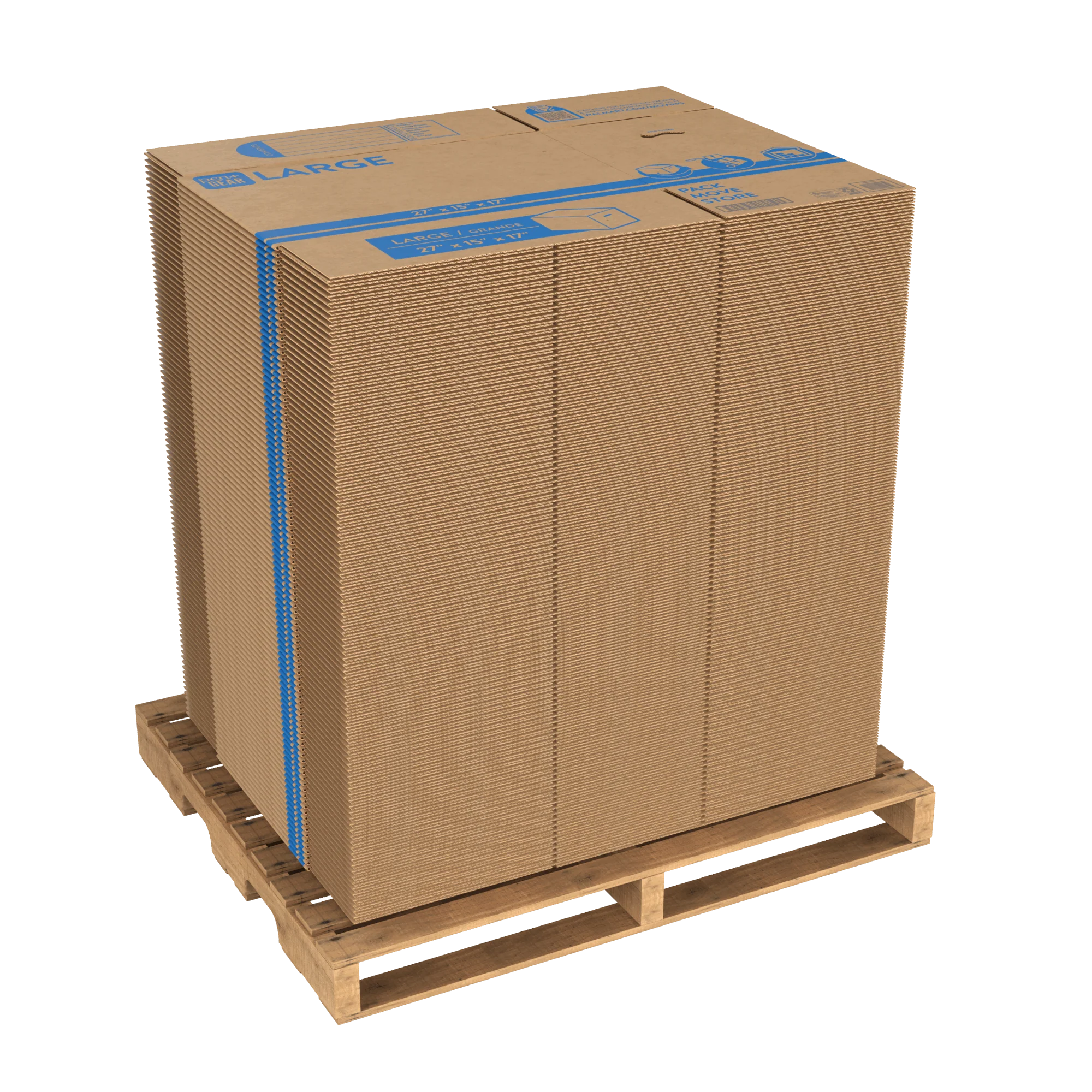 Pen+Gear Large Moving Boxes, 27L x 15W x 17H, Kraft - Image 11