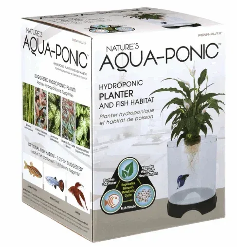 Penn-Plax Aqua-Ponic Betta Tank & Hydroponic Planter – Promotes a Healthy Environment for Plants and Fish – 1.4 Gallon - Image 2