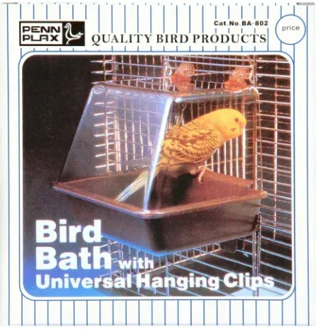 Penn-Plax Clip-On Bird Bath Universal Clips 5.5 x 5.75 x 3.75 Inches - Image 2