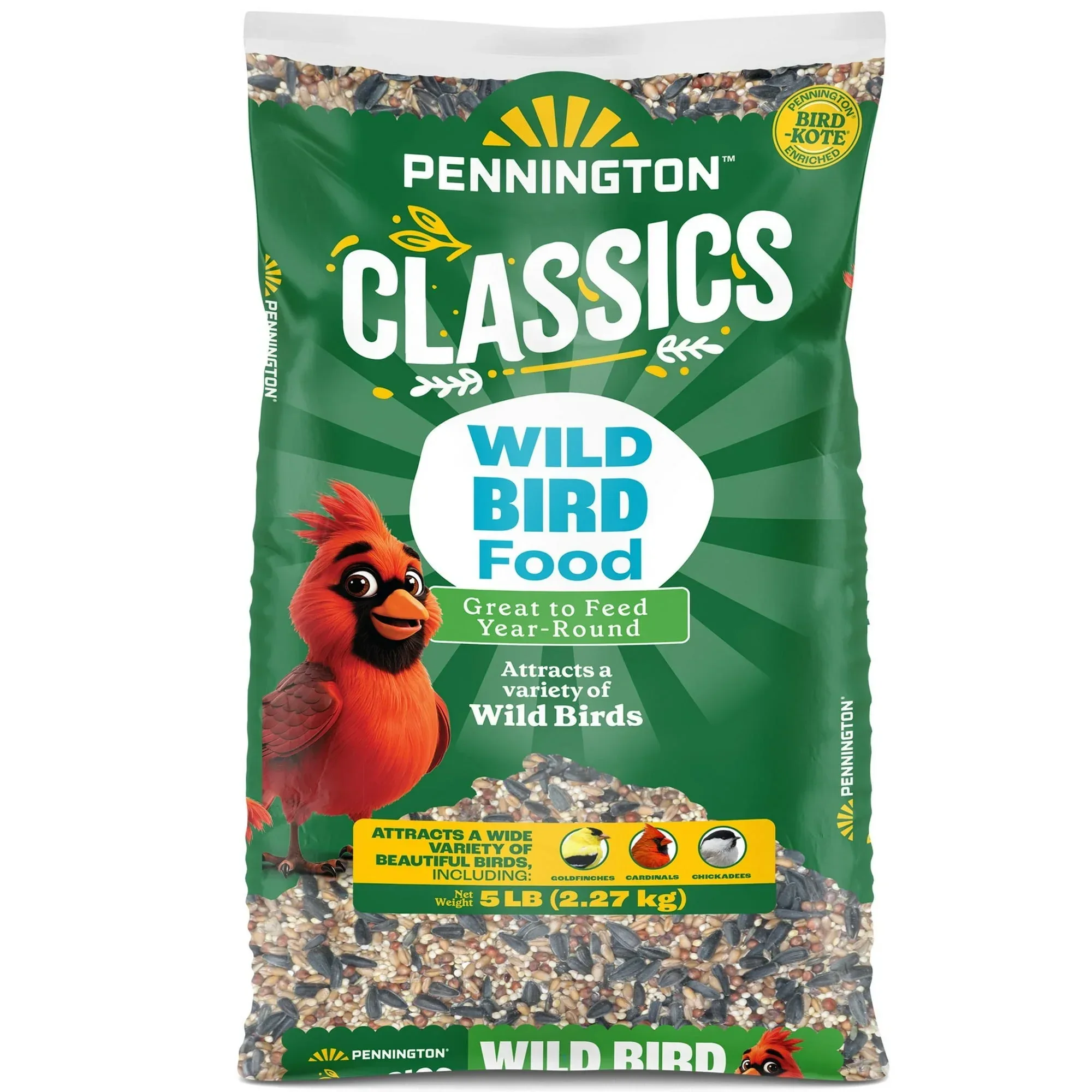 Pennington Classic Dry Wild Bird Feed and Wild Bird Seed, 1 Pack
