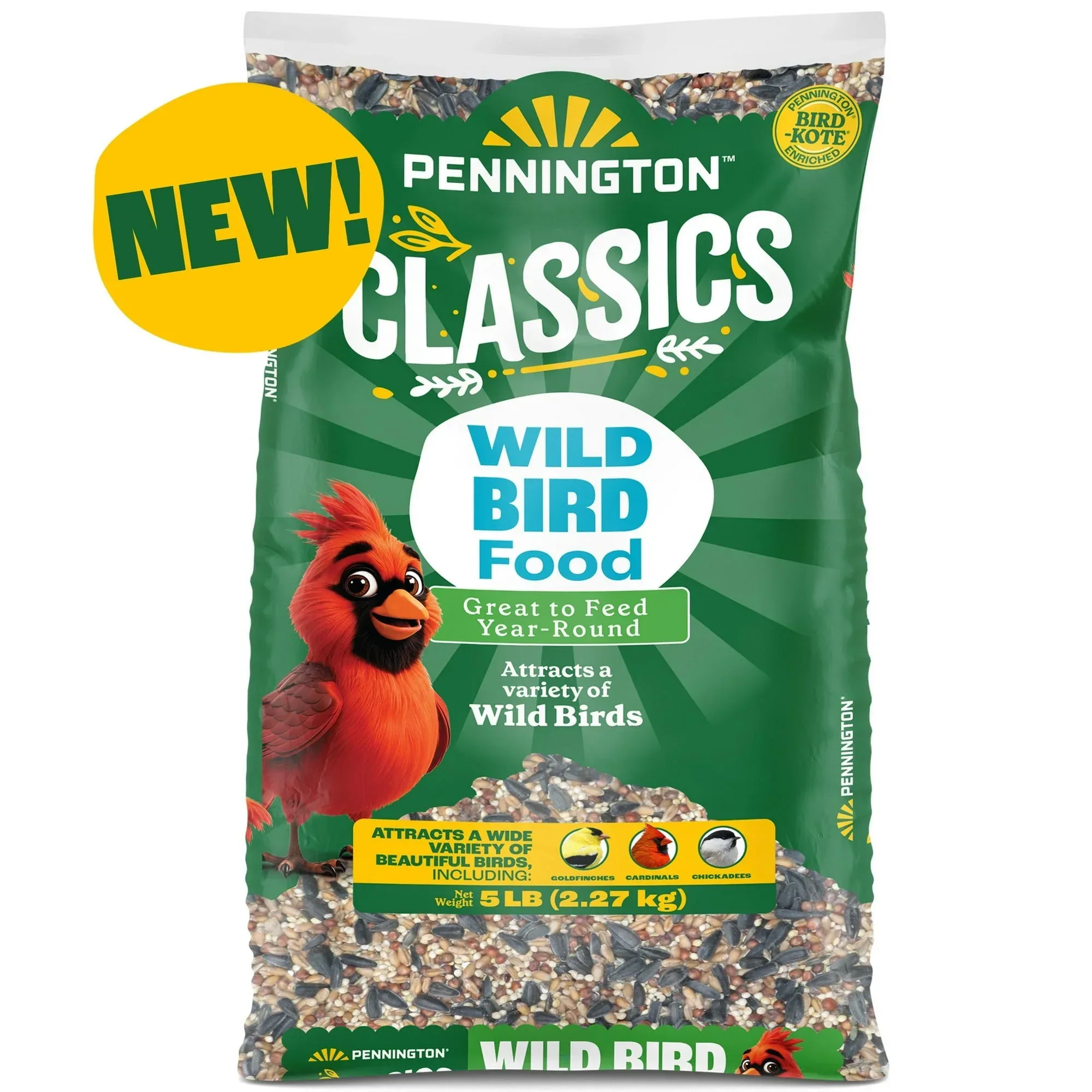 Pennington Classic Dry Wild Bird Feed and Wild Bird Seed, 1 Pack - Image 2