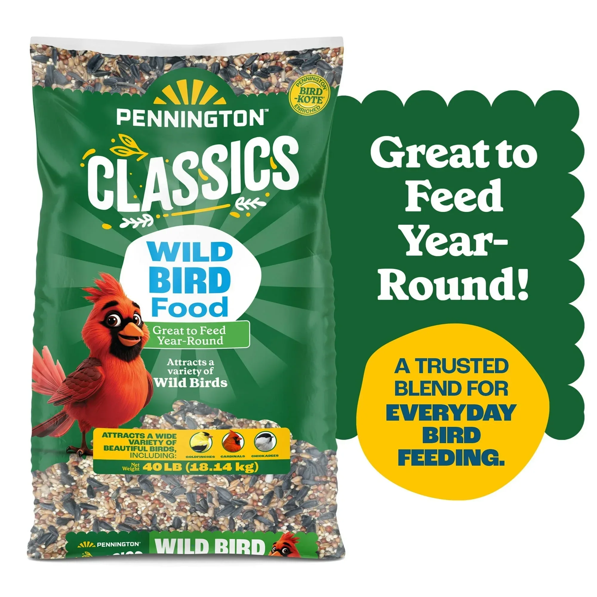Pennington Classic Dry Wild Bird Feed and Wild Bird Seed, 1 Pack - Image 31
