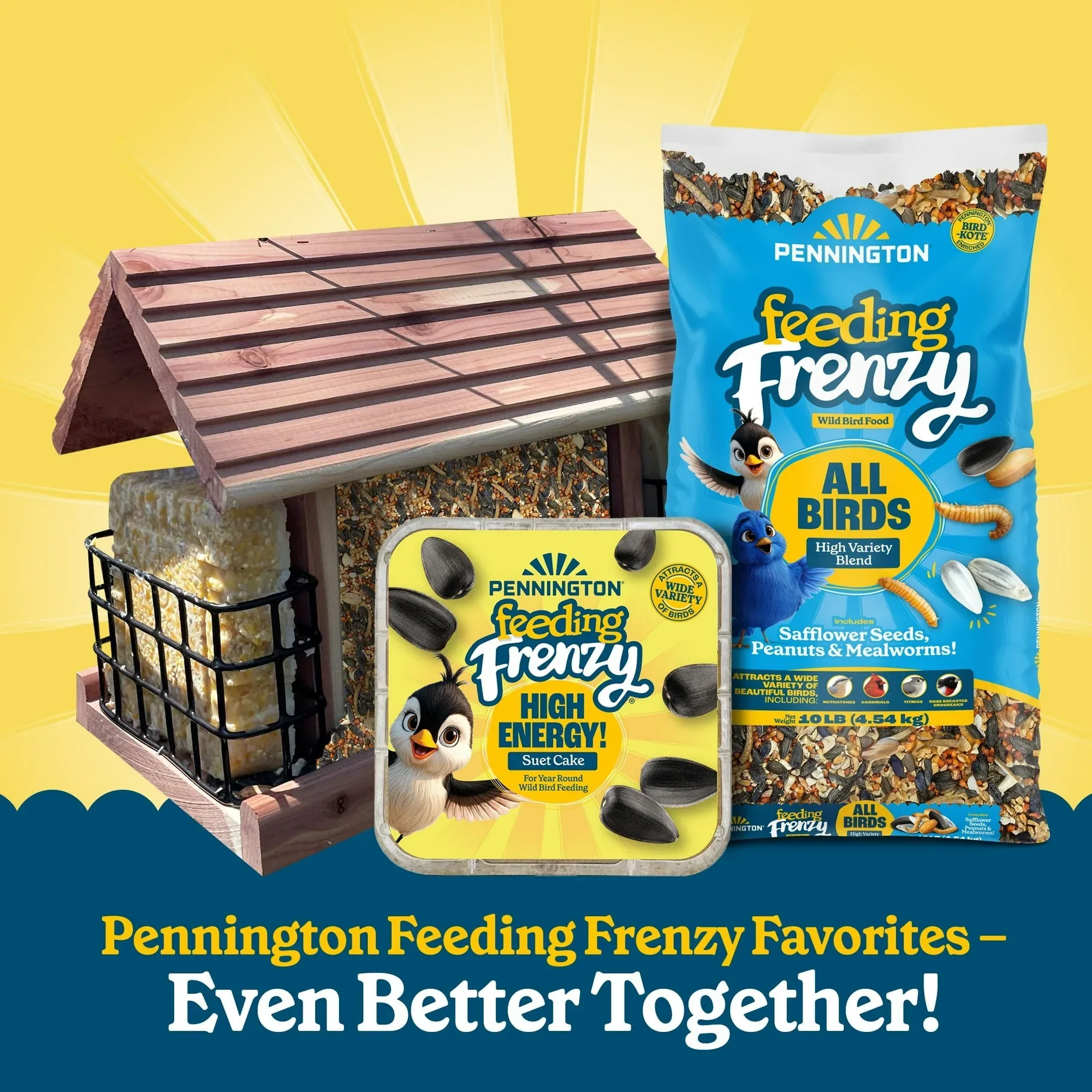 Pennington Feeding Frenzy Wild Bird Seeds, Wild Bird Food Mix - Image 21