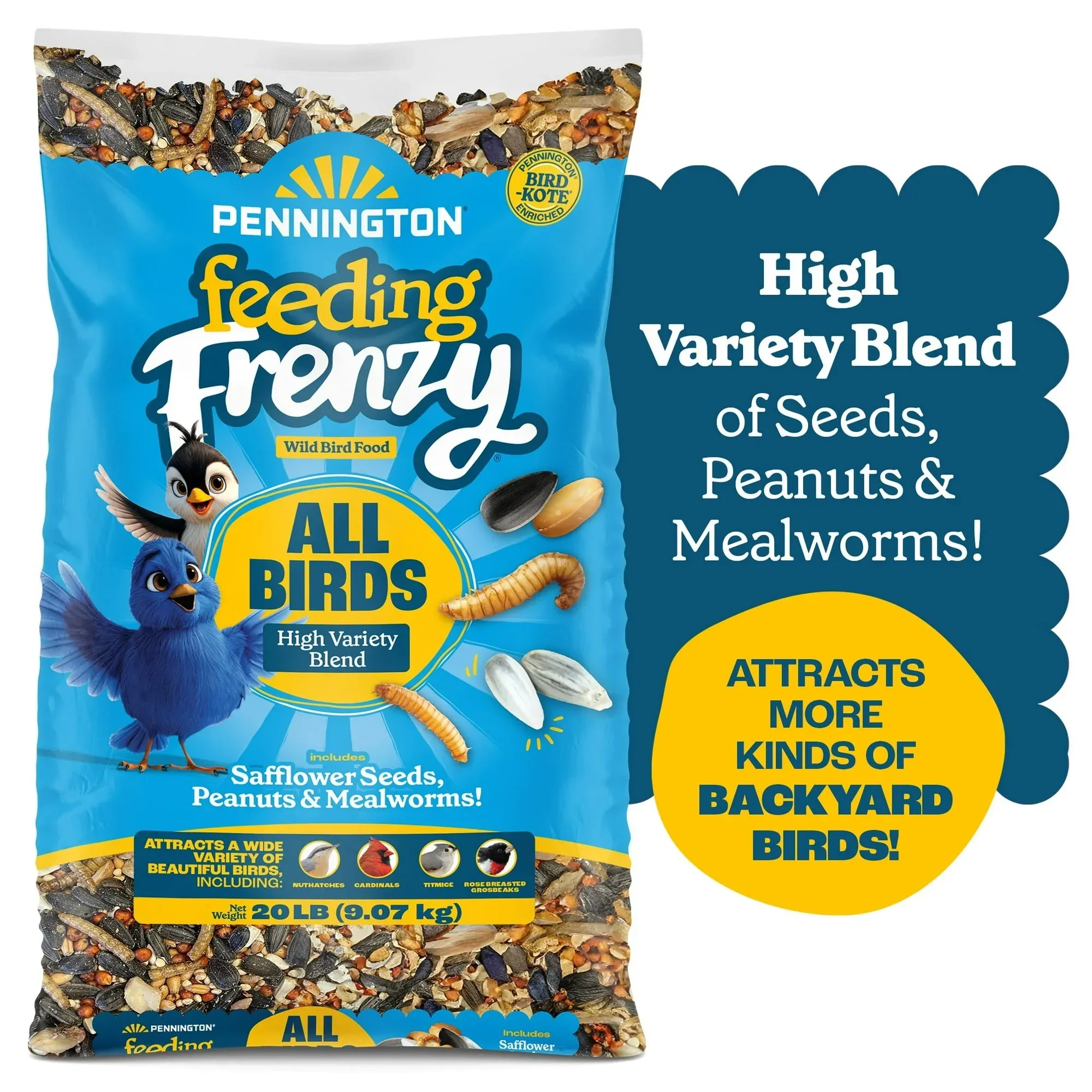 Pennington Feeding Frenzy Wild Bird Seeds, Wild Bird Food Mix - Image 4