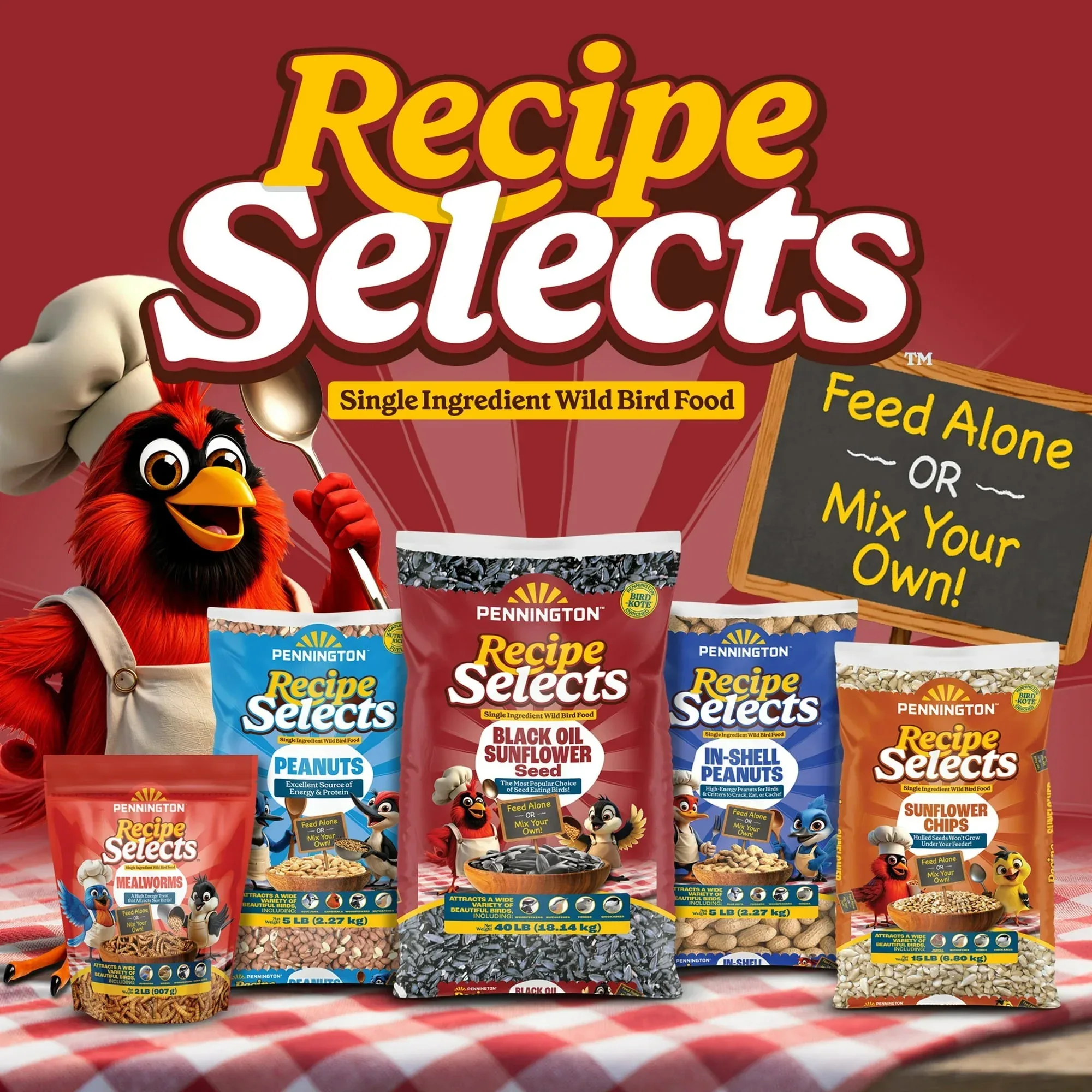 Pennington Recipe Selects Black Oil Sunflower Seed Dry Wild Bird Feed, Bird Food, 1 Pack - Image 21