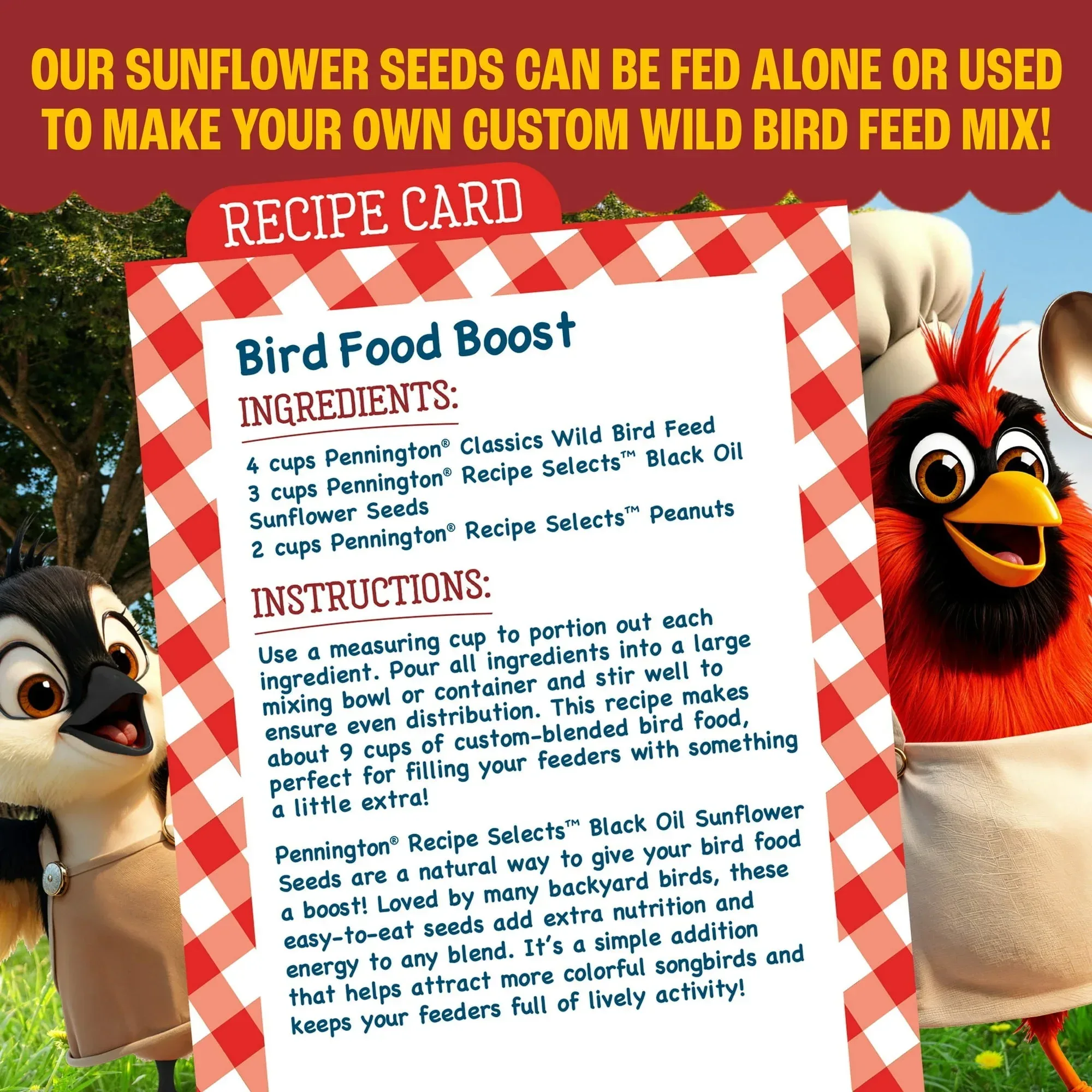 Pennington Recipe Selects Black Oil Sunflower Seed Dry Wild Bird Feed, Bird Food, 1 Pack - Image 6