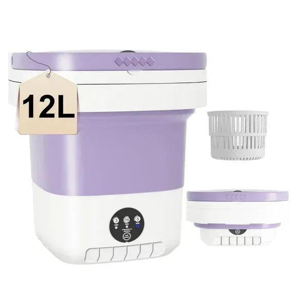 Pentantan 12L Portable Washing Machine, Mini Foldable Washer for Apartment, Camping, RV, Travel, Underwear, Socks - Image 9