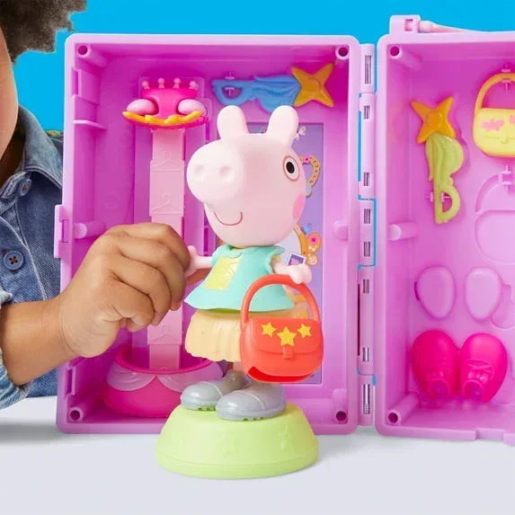 Peppa Pig Dress-Up Wardrobe Playset with 6-Inch Doll and 14 Accessories - Image 6