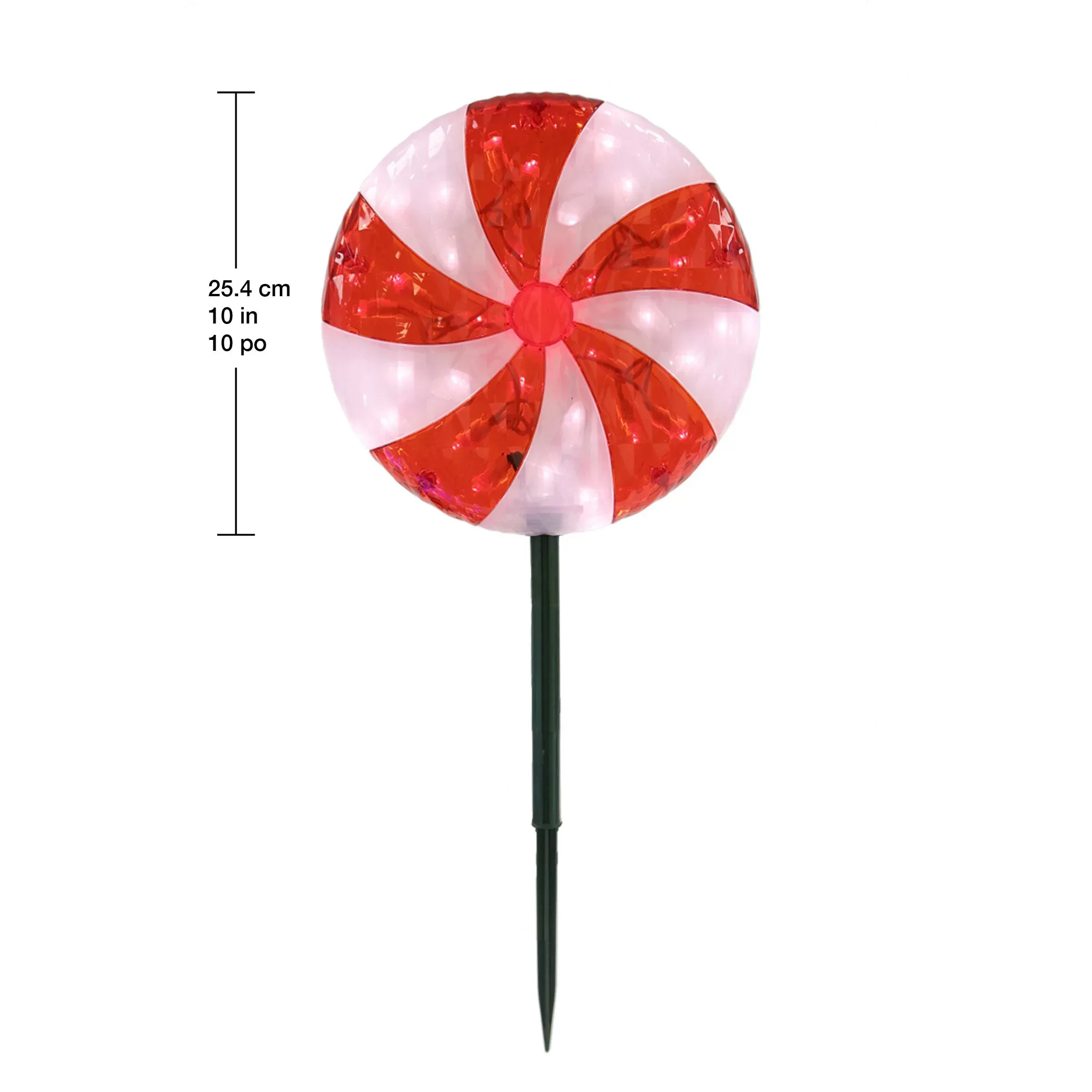Peppermint LED Lawn Stakes, Set of 5 - Image 4