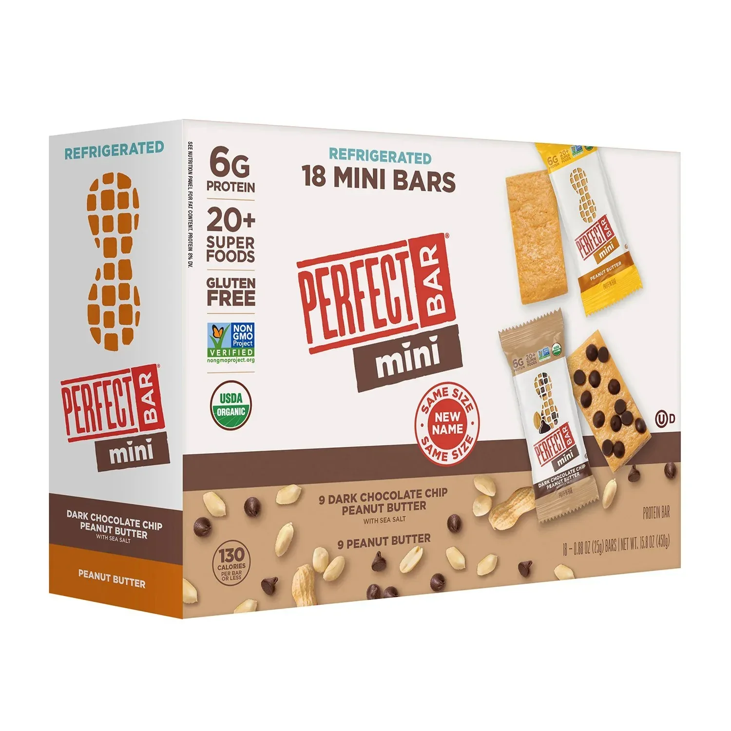 Perfect Bar Mini Protein Bar Variety Pack, 0.88 oz., 18 pk.