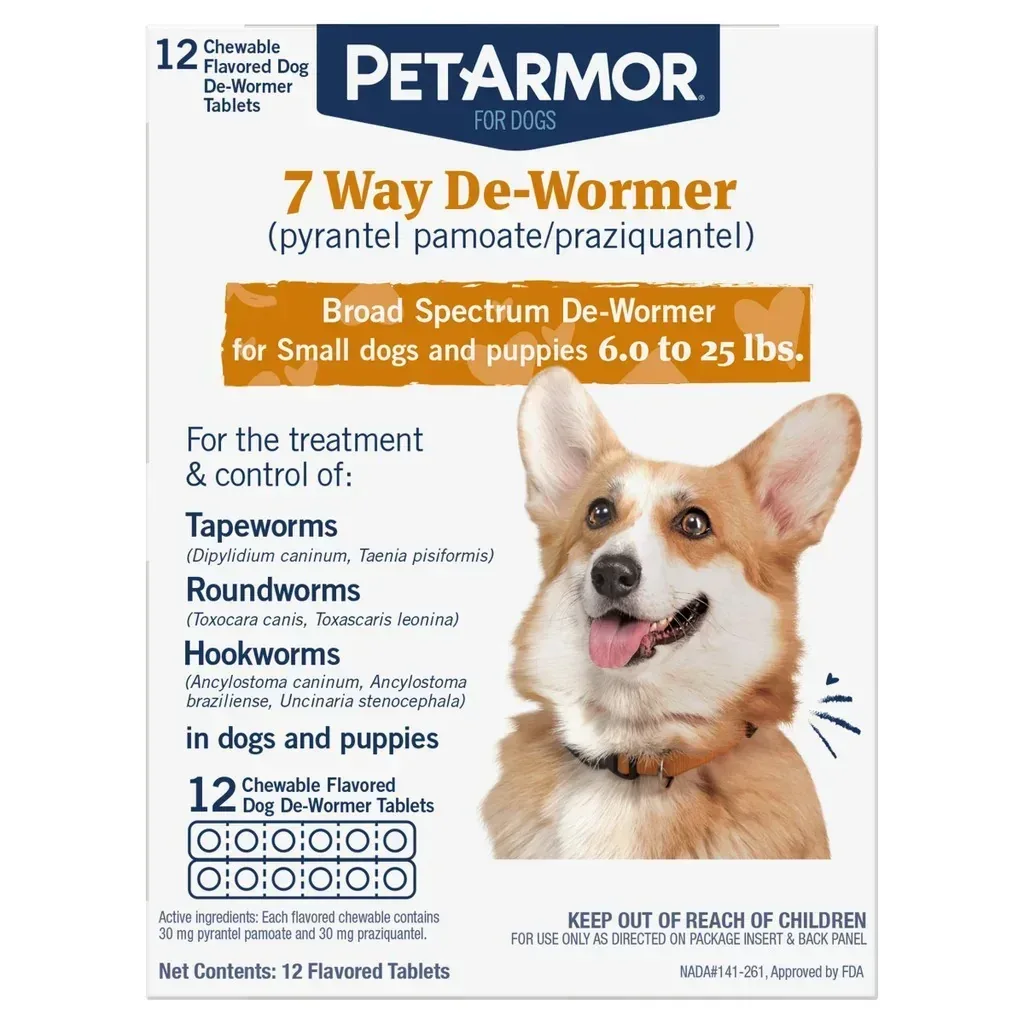 PetArmor 7 Way Chewable De-Wormer for Puppies and Small Dogs, 12-count - Image 3