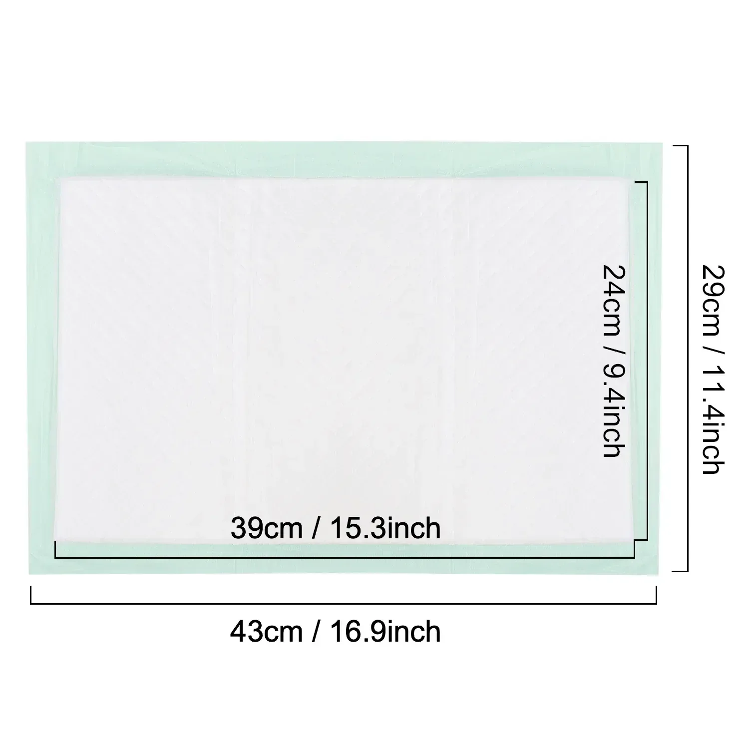 Petfamily Cat Litter Box Pads-Generic Refill for Tidy Cats Breeze Litter System, Size:16.9” x 11.4”-40 Count - Image 2