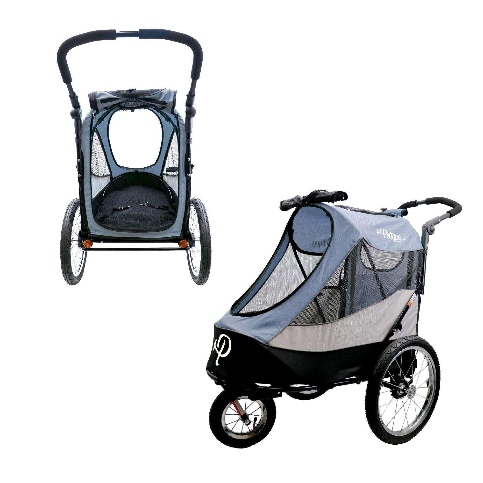 Petique Trailblazer Gray Pet Jogger with Accessory Bundle - Image 2