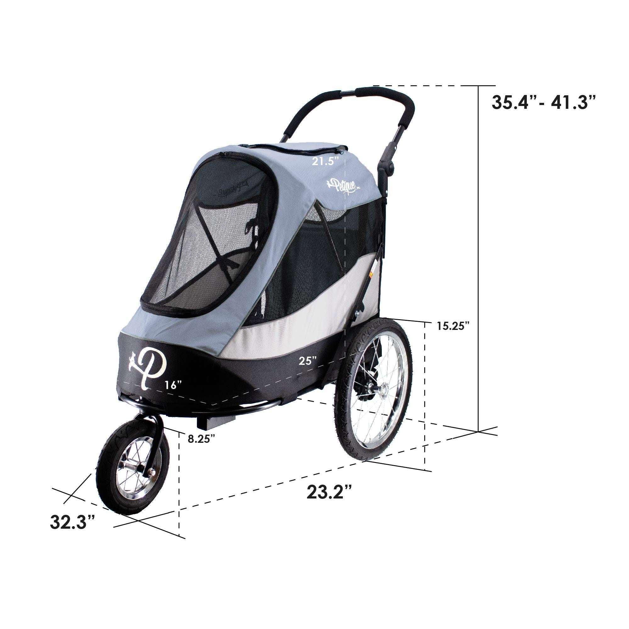 Petique Trailblazer Gray Pet Jogger with Accessory Bundle - Image 4
