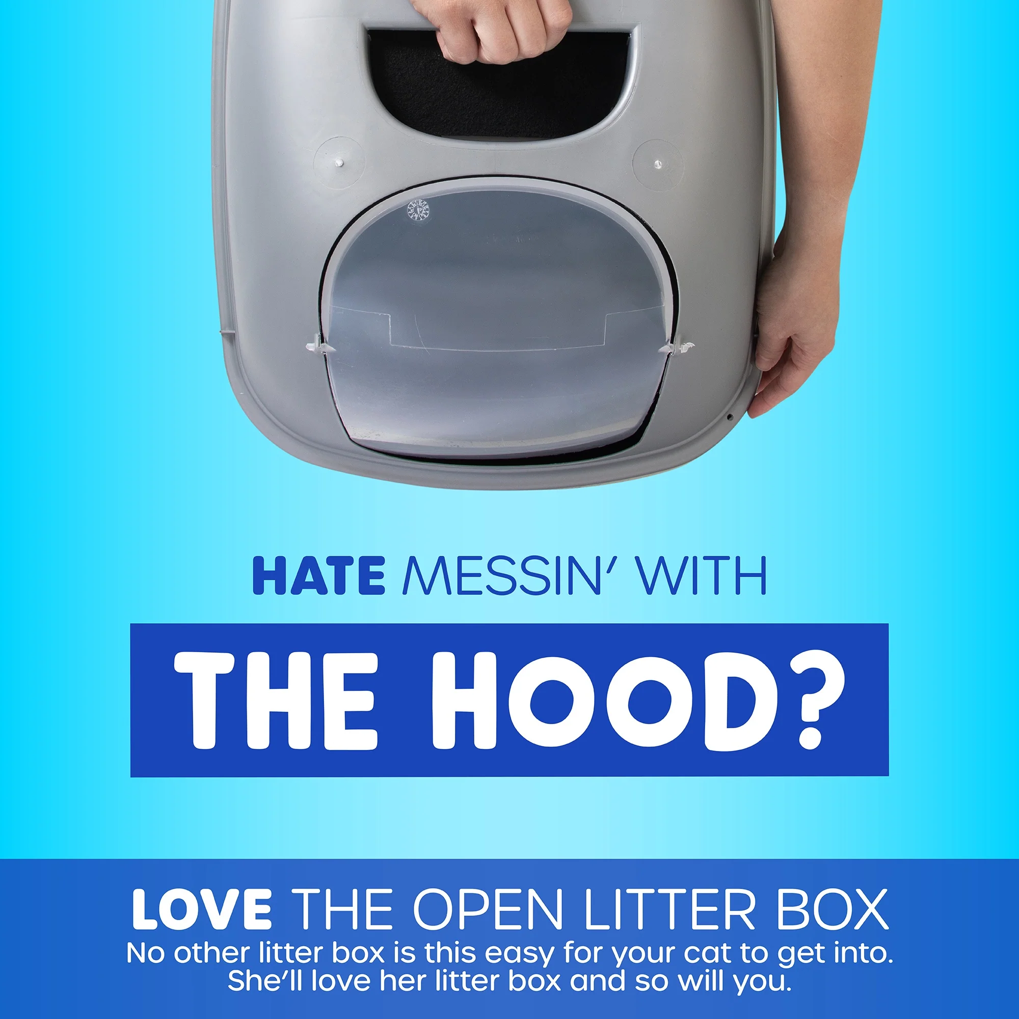Petmate Basic Open Top Cat Litter Pan Plastic Cat Litter Box, Jumbo, Grey - Image 4