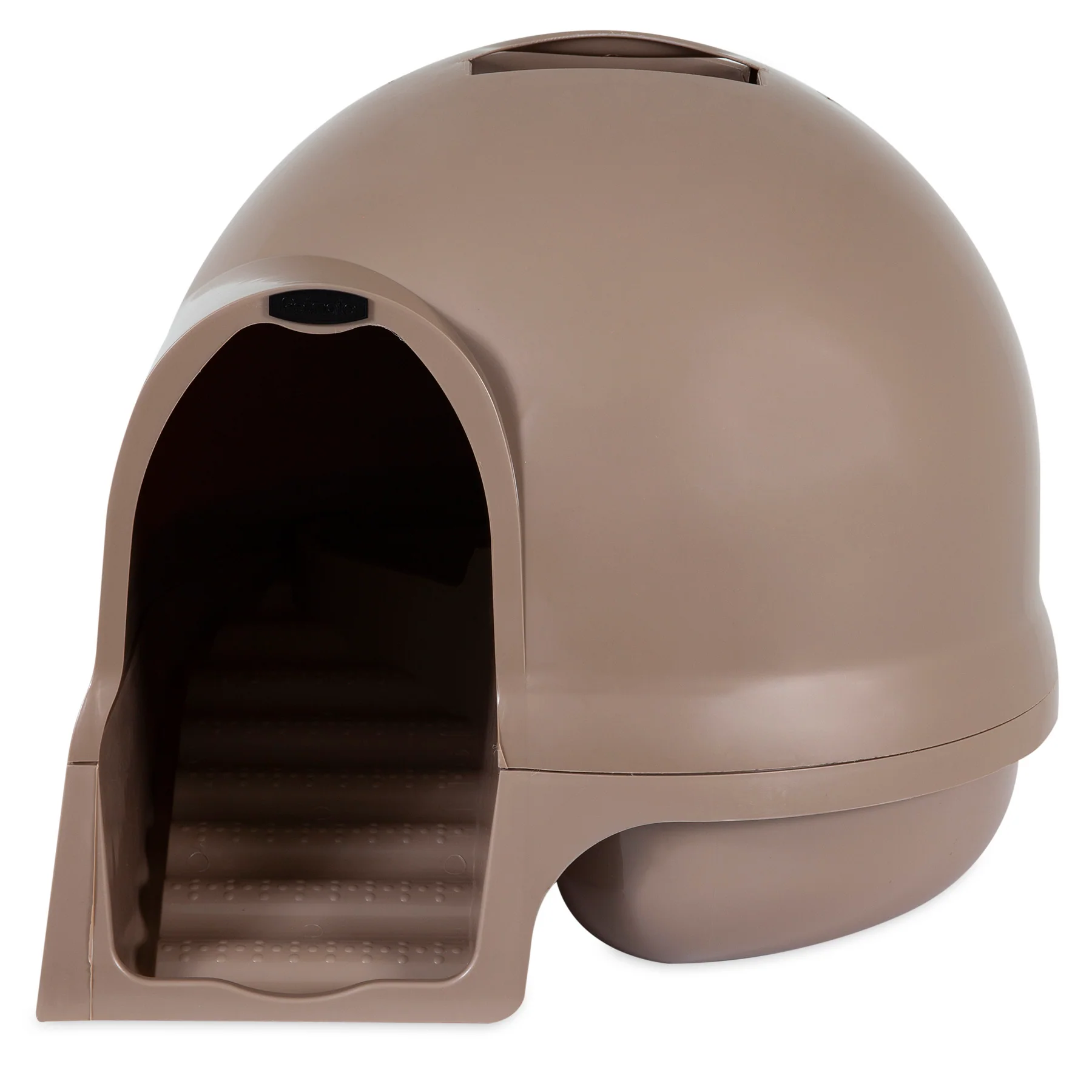 Petmate Booda Dome Clean Step Plastic Enclosed Cat Litter Box with Steps, 95 % Recycled, Titanium - Image 4