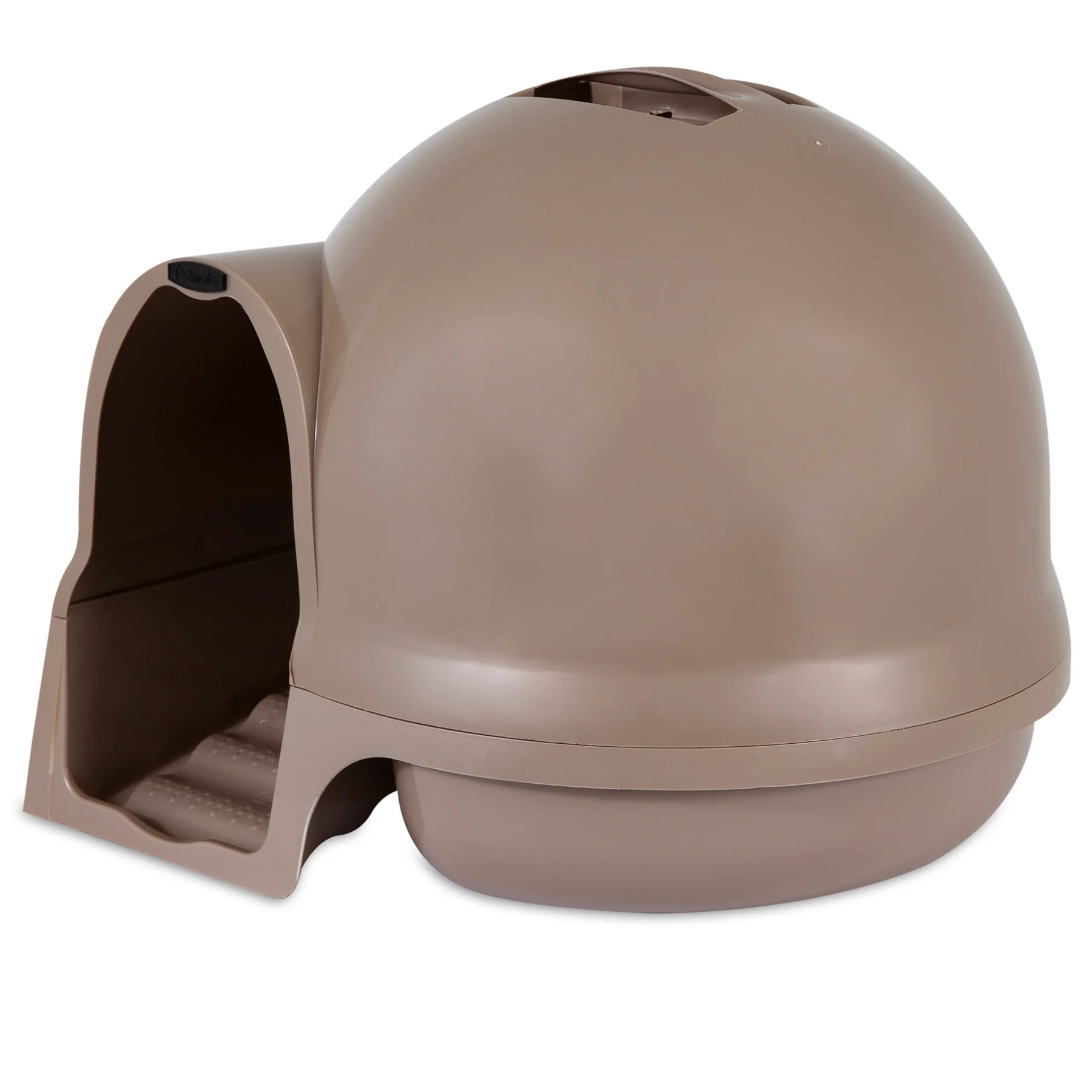 Petmate Booda Dome Clean Step Plastic Enclosed Cat Litter Box with Steps, 95 % Recycled, Titanium - Image 7