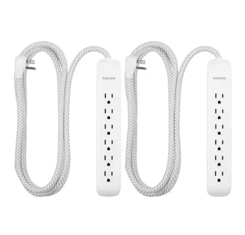 Philips 6-Outlet Surge Protector, 2 pk. - White - Image 2