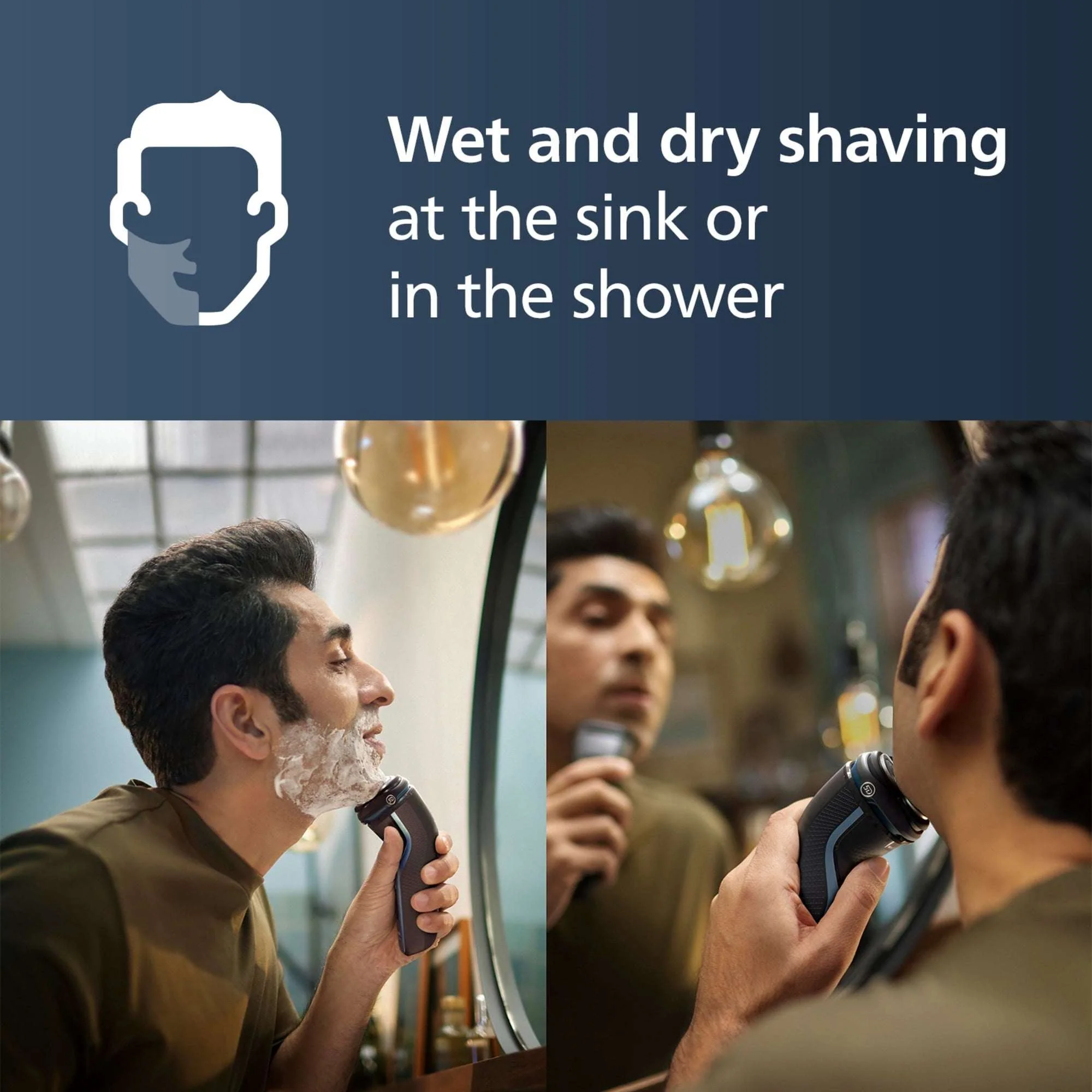 Philips Norelco Shaver 3600, Rechargeable Wet & Dry Electric Shaver with Pop-Up Trimmer and Storage Pouch - Image 4