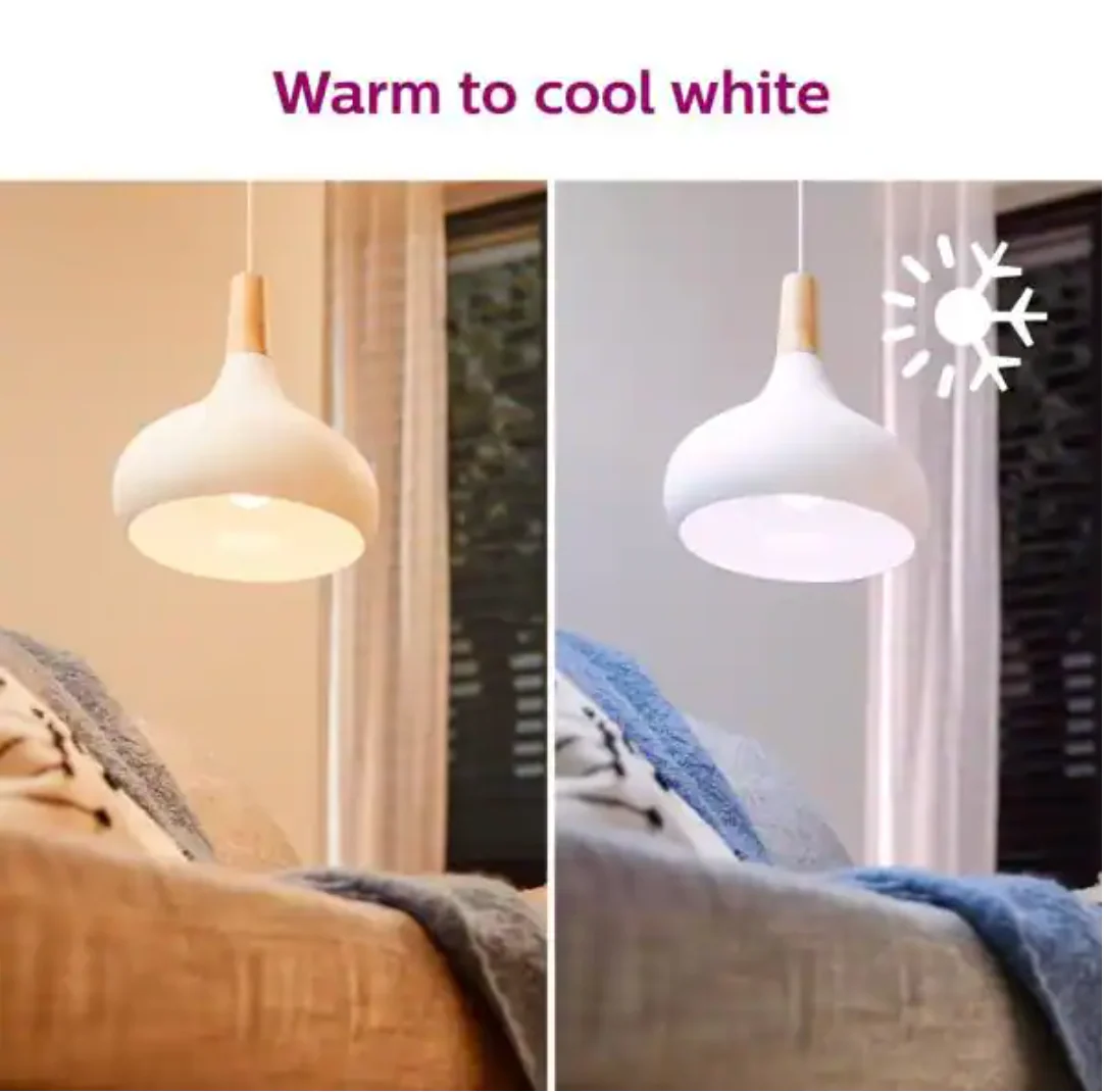 Philips Smart LED 60-Watt A19 General Purpose Light Bulb, Frosted Color & Tunable White, Dimmable, E26 Medium Base (1-Pack) - Image 5