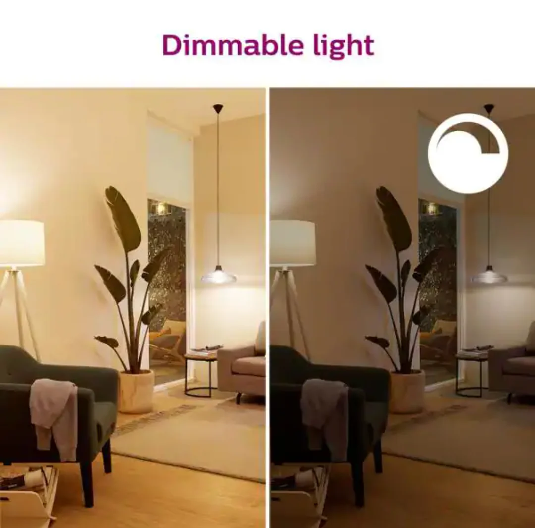 Philips Smart LED 60-Watt A19 General Purpose Light Bulb, Frosted Color & Tunable White, Dimmable, E26 Medium Base (1-Pack) - Image 6