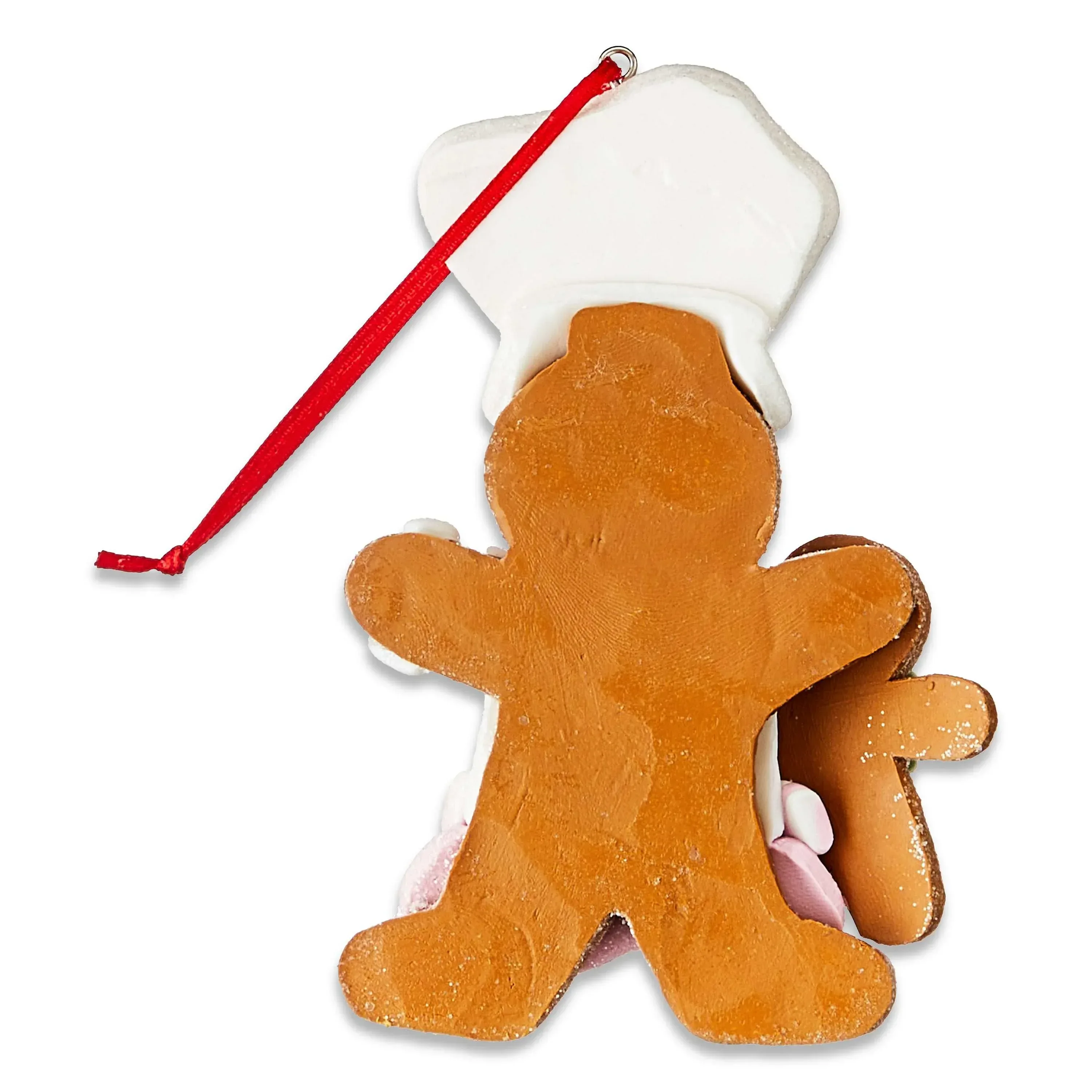 Pink and White Gingerbread Chef Christmas Ornament, 4.5", by Holiday Time - Image 2