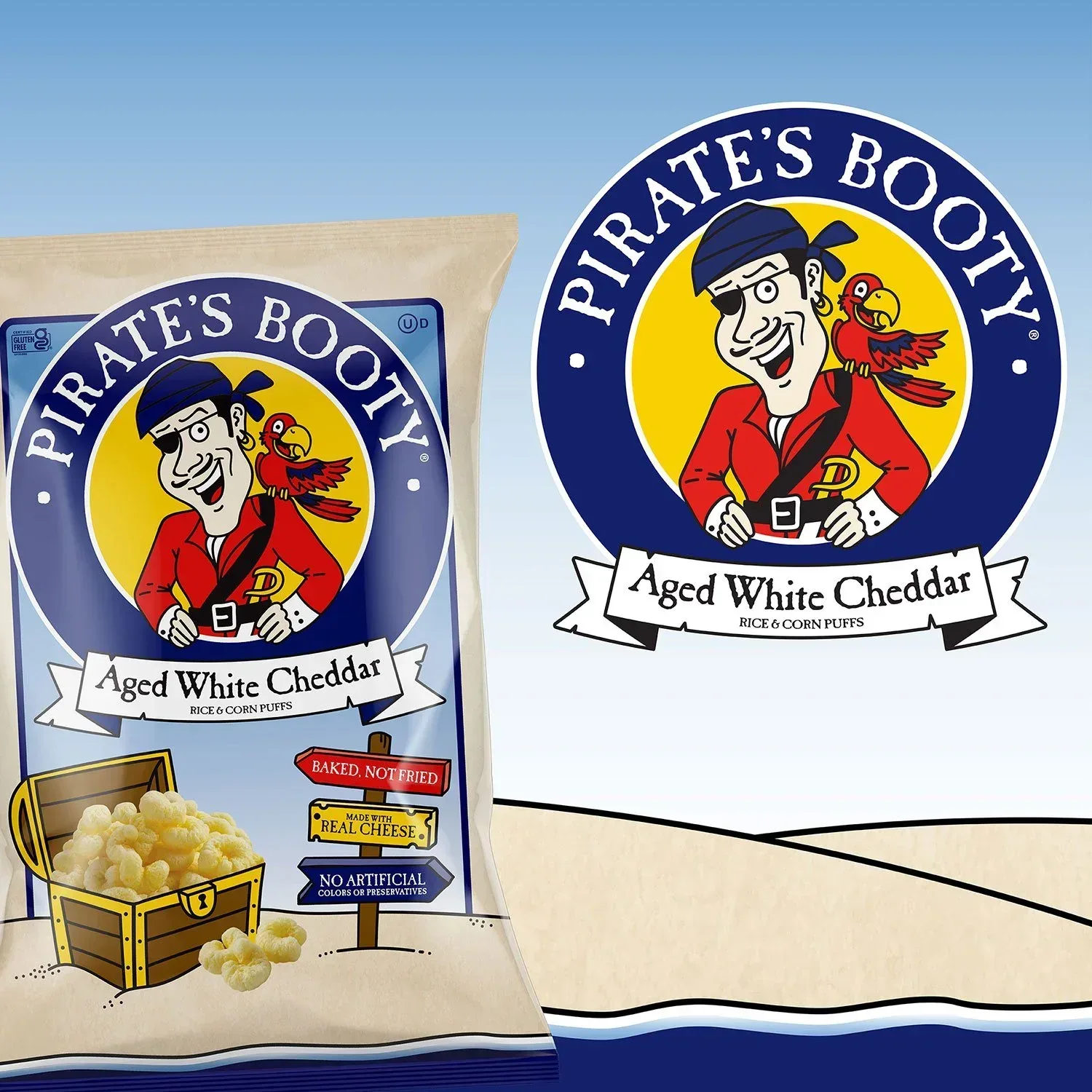 Pirate's Booty Aged White Cheddar Puffs, 18 oz. - Image 2