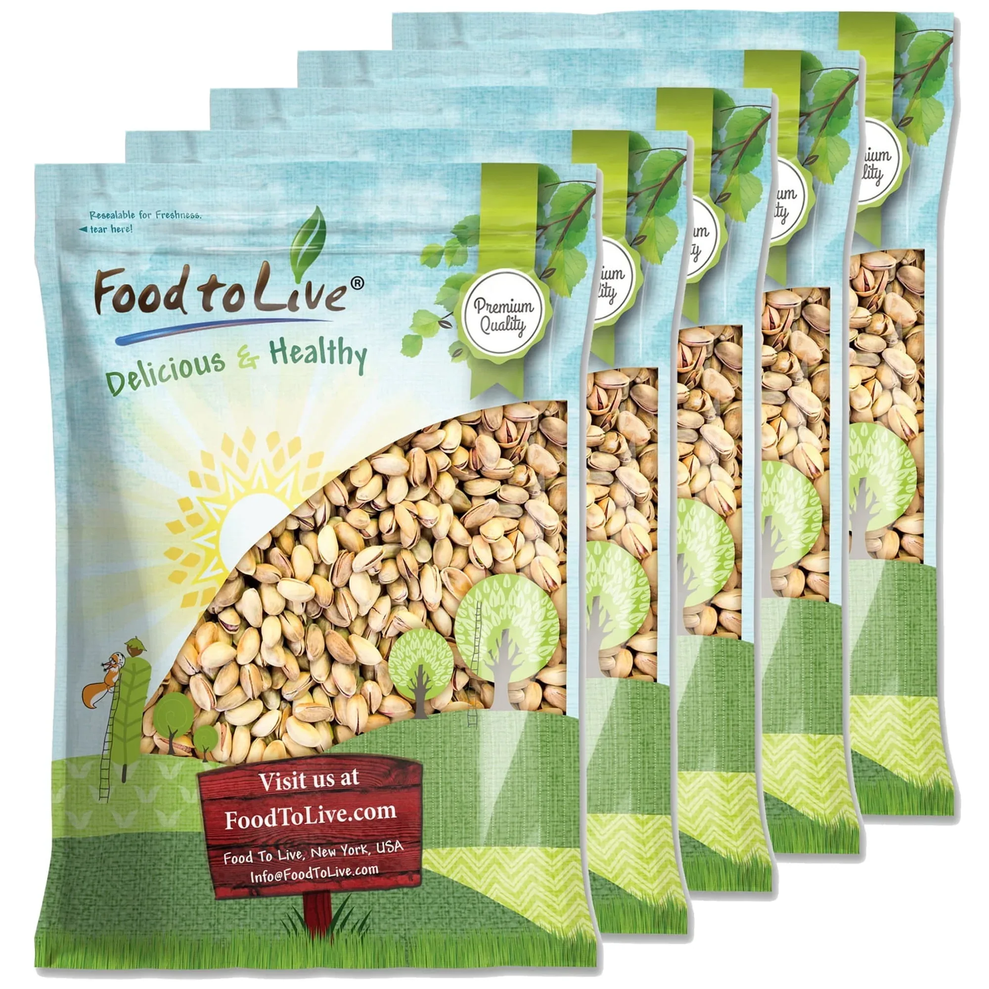 Pistachios Roasted and Salted, 0.5 Pounds - Kosher, Vegan - by Food to Live - Image 13