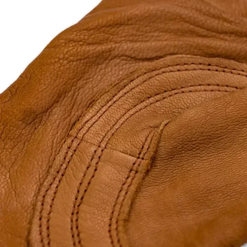 Plainsman Premium Cabretta Brown Leather Gloves (2 Pairs) - Image 3
