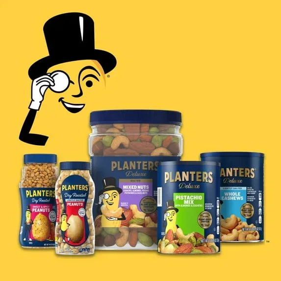 PLANTERS Deluxe Salted Whole Cashews, Party Snacks, Plant Based Protein, 18.25 oz Steel Can - Image 2