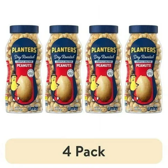PLANTERS Lightly Salted Dry Roasted Peanuts, Party Snacks, Plant Based Protein, 16 oz Jar - Image 6