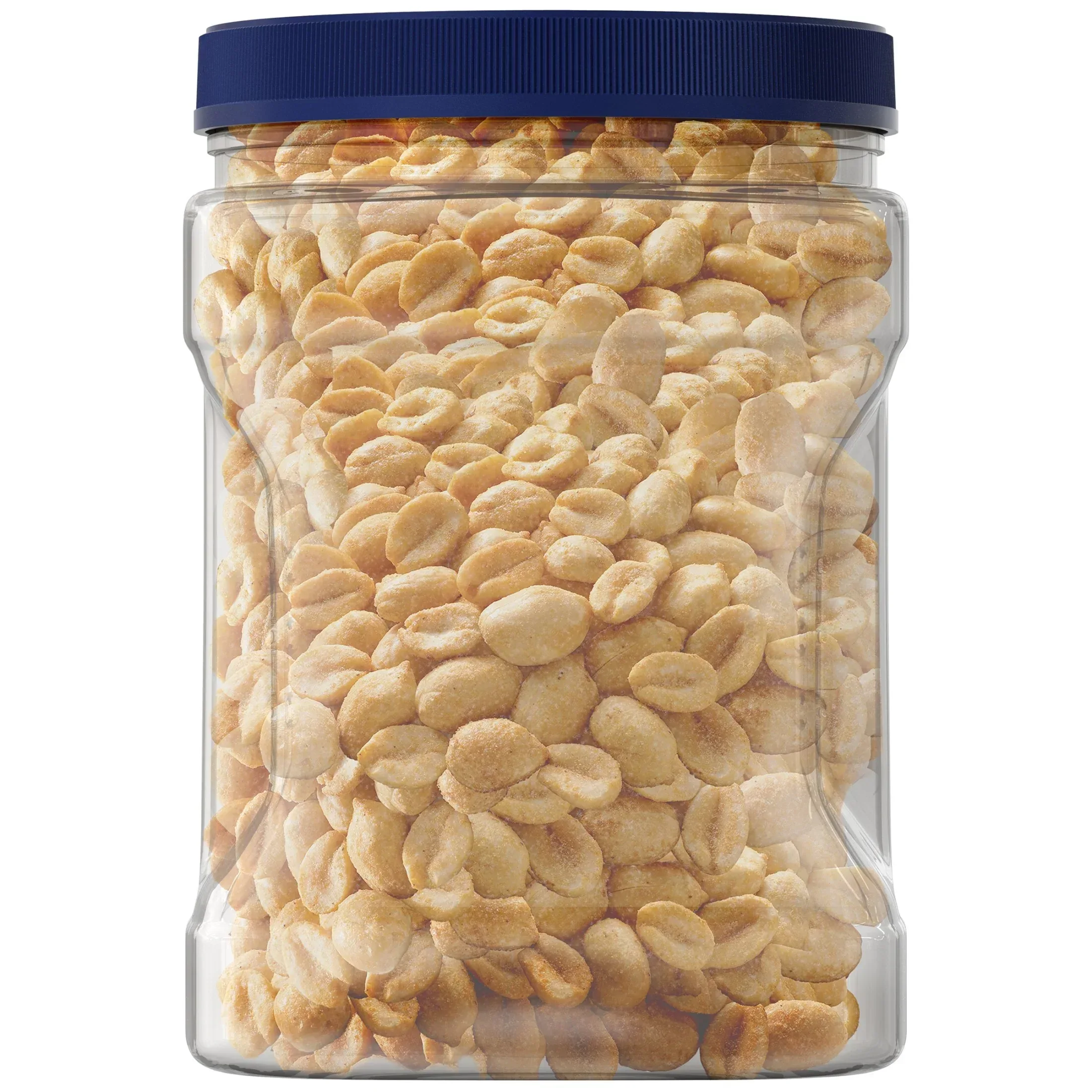 PLANTERS Lightly Salted Dry Roasted Peanuts, Party Snacks, Plant Based Protein, 2.16 lb Canister - Image 4