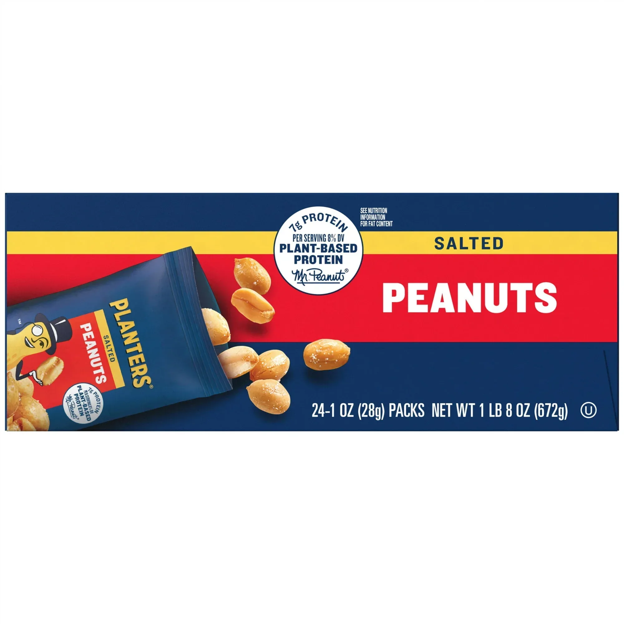 Planters Salted Peanuts, 24 ct Box, 1 oz Packs - Image 2