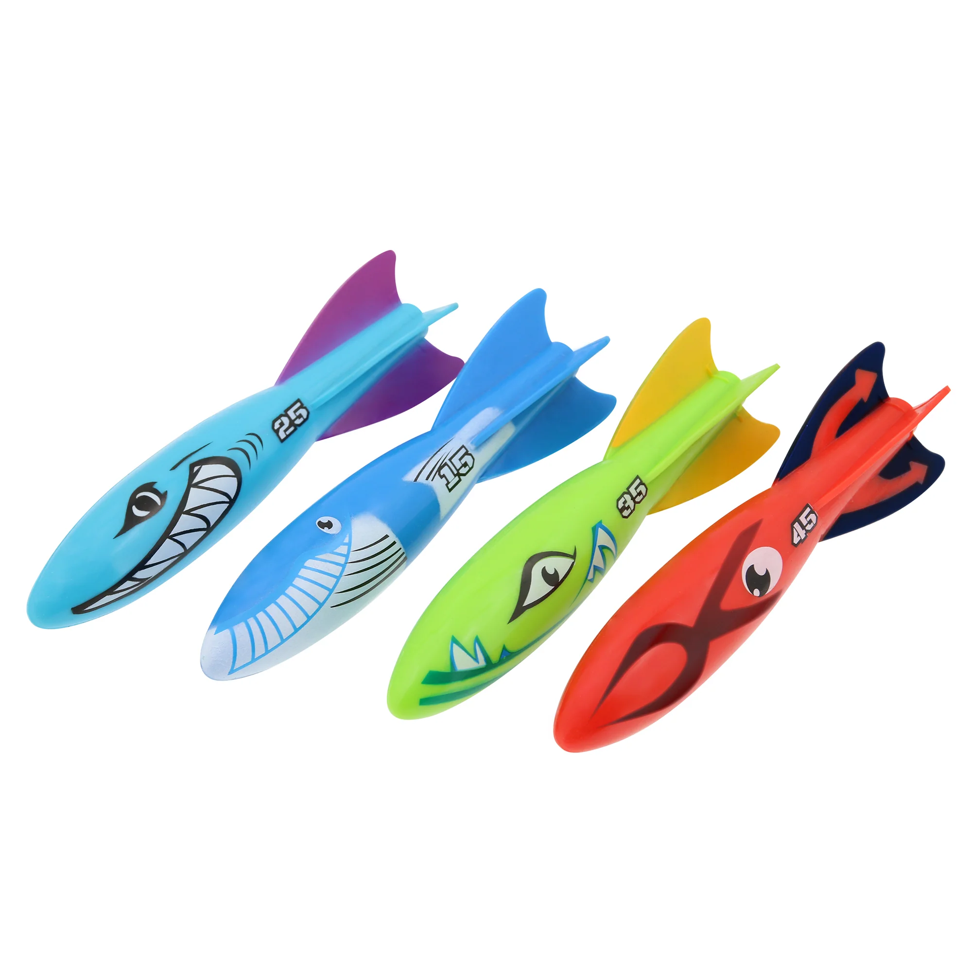 Play Day Diving Torpedoes 4-Pack Kids Pool Dive Toys Underwater Summer Family Fun, Ages 3+ - Image 4