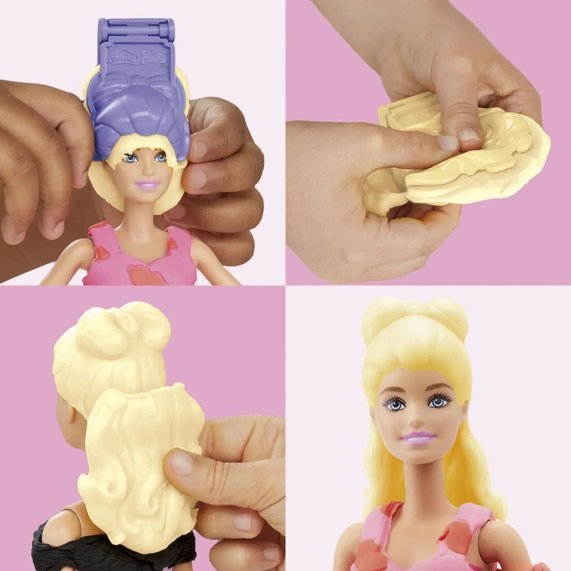 Play-Doh Barbie Designer Fashion Show Playset, Make Doll Clothes, Holiday Gifts for Girls & Boys 5 and up - Image 7