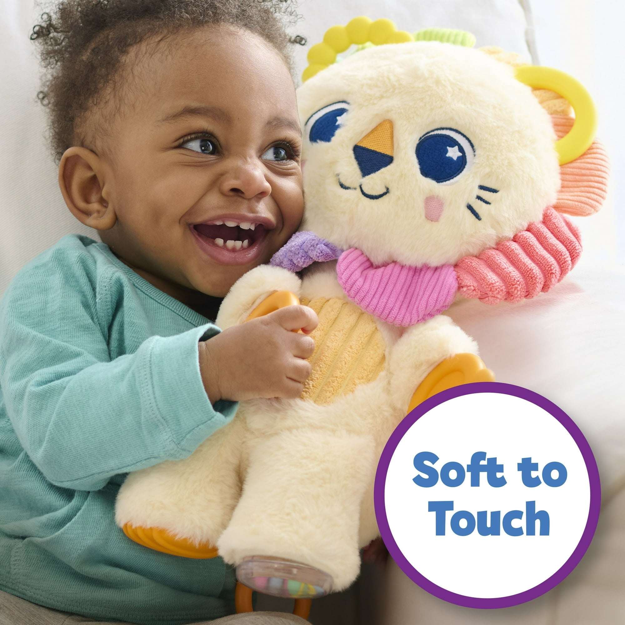 Playskool Sensory Pal Lion Plush Interactive Stuffed Animal with Motion, Kids Ages 9 Months and up - Image 2
