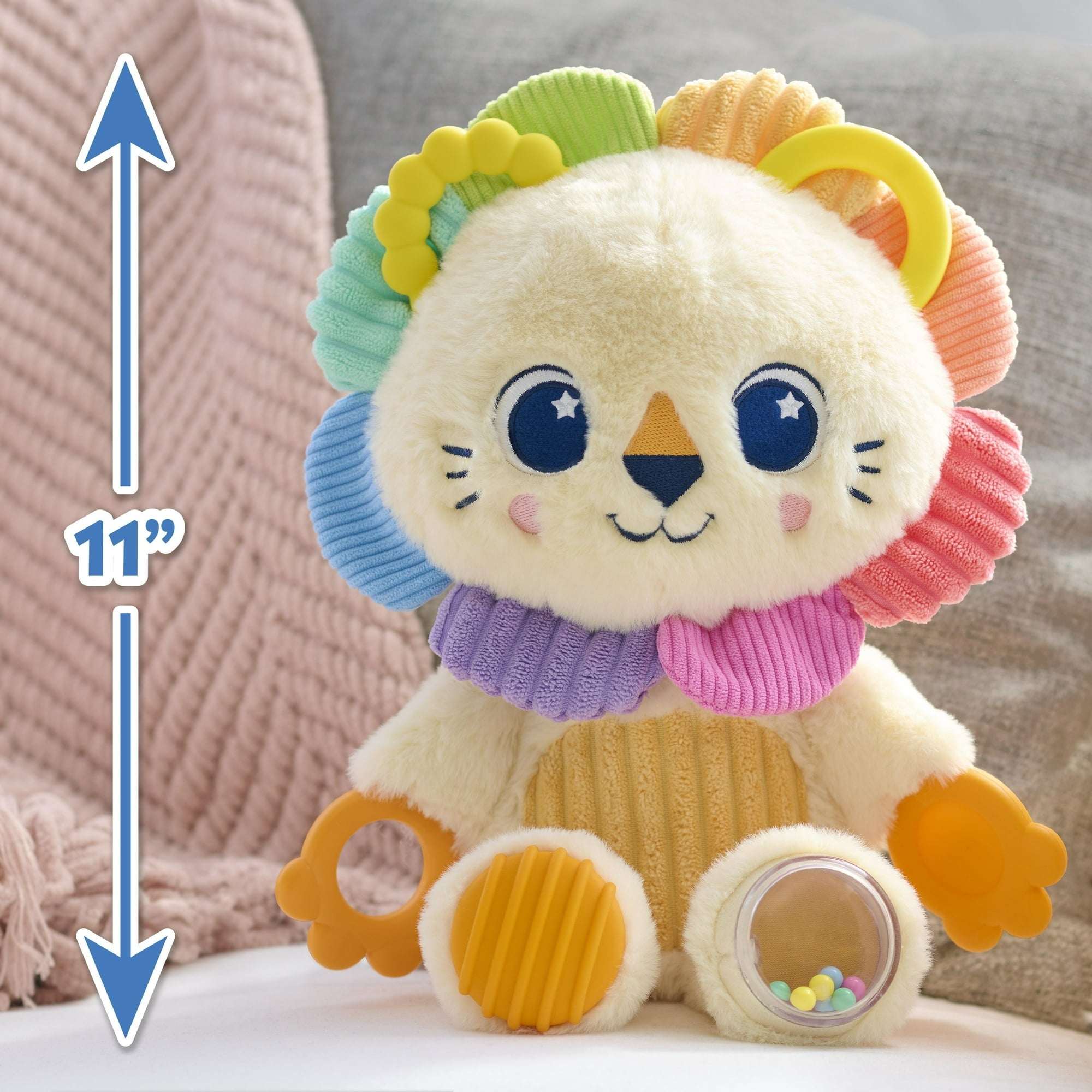 Playskool Sensory Pal Lion Plush Interactive Stuffed Animal with Motion, Kids Ages 9 Months and up - Image 3