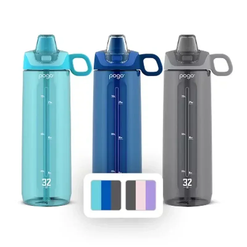 Pogo 32-Oz Tritan Water Bottles, Assorted Colors (3 Pk.) - Image 2