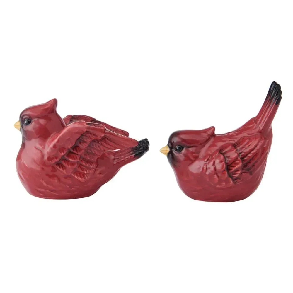Poinsettia Holiday Cardinal Salt and Pepper Set - Image 4