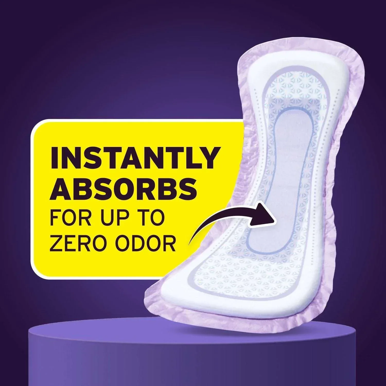 Poise Incontinence Pads, 8 Drop Overnight, 84 ct. - Image 2