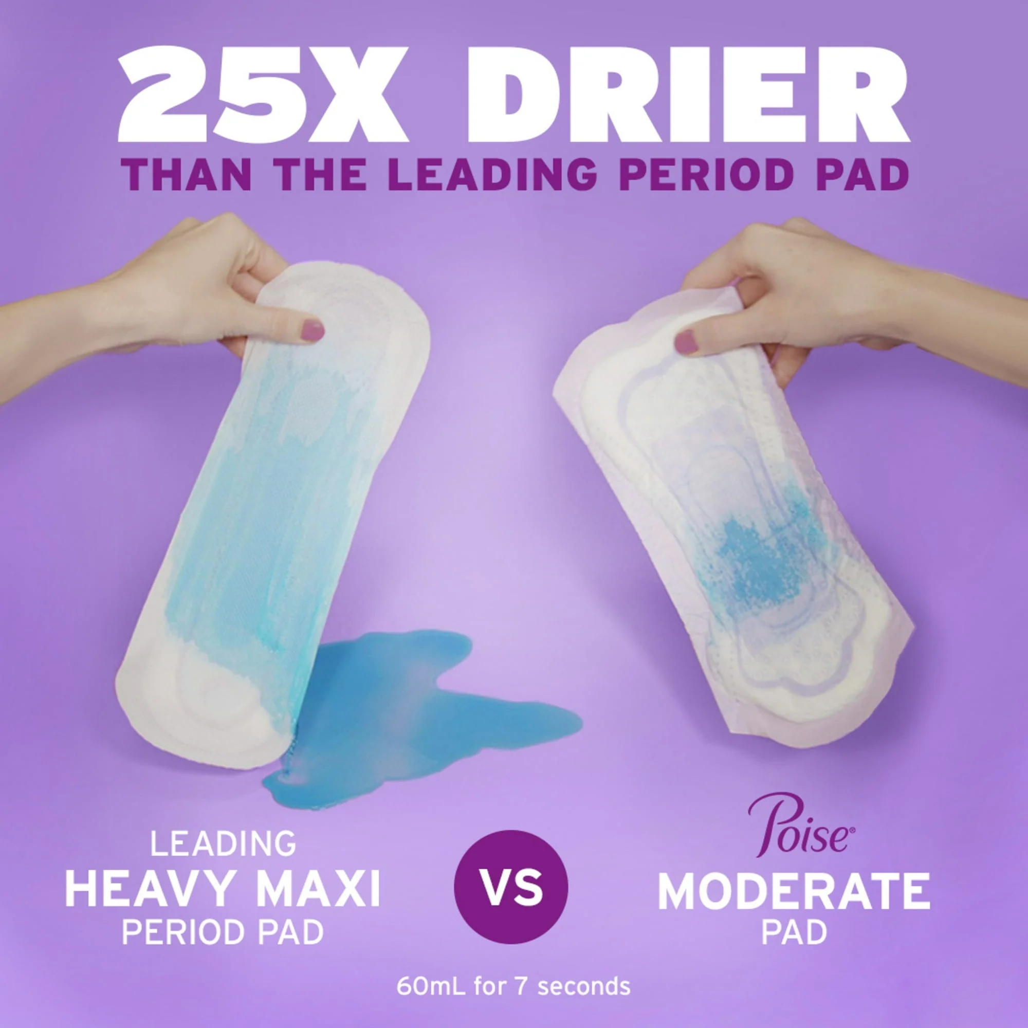 Poise Incontinence Pads for Women, 5 Drop Maximum Absorbency, Regular Length, 48 Count - Image 4