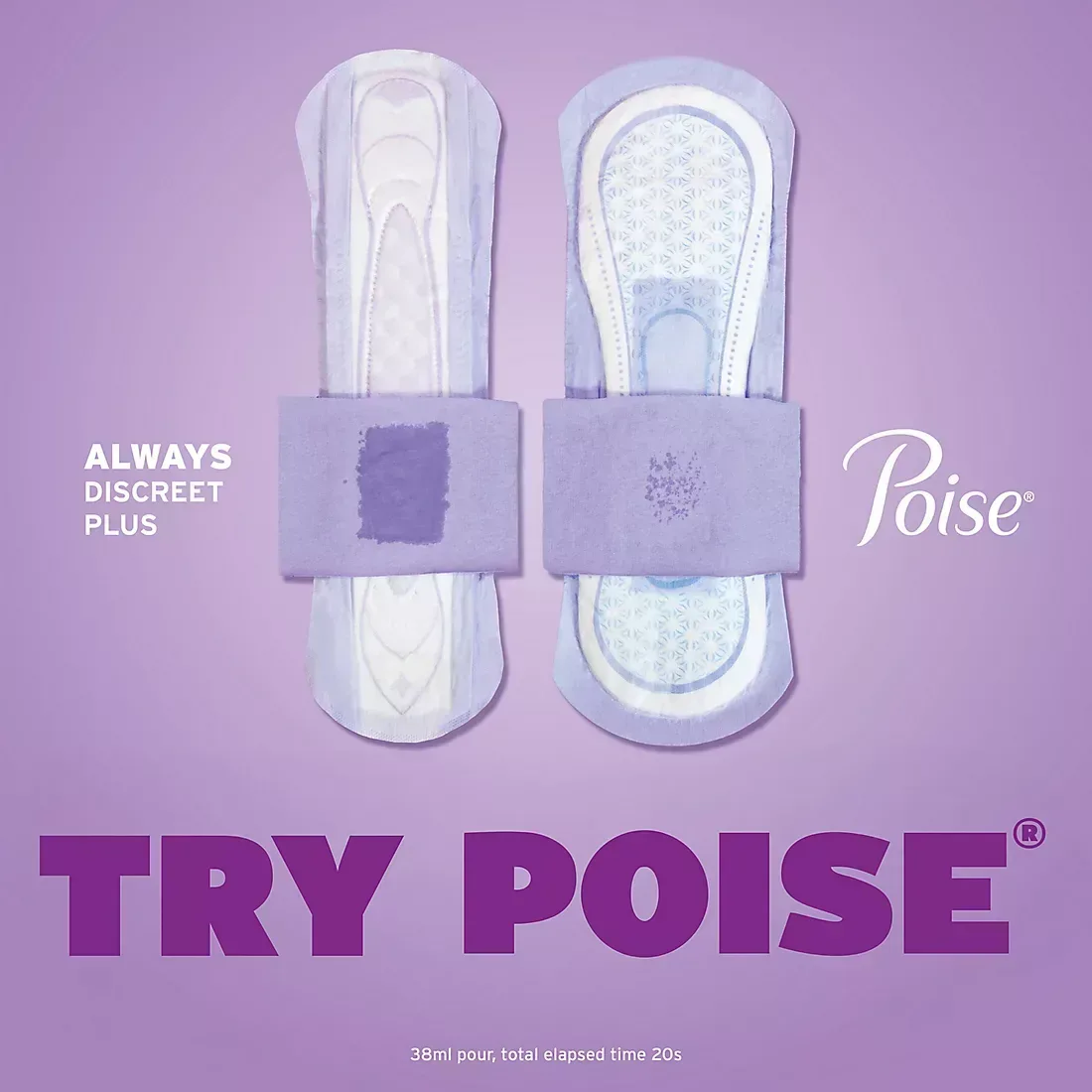 Poise Incontinence & Postpartum Pads for Bladder Leaks, 6 Drop Ultimate Absorbency, Long Length, 120 ct. - Image 3