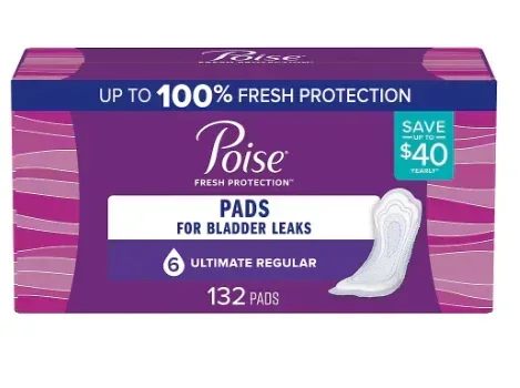 Poise Ultimate Absorbency Incontinence Overnight Pads, 132 ct. - Image 2
