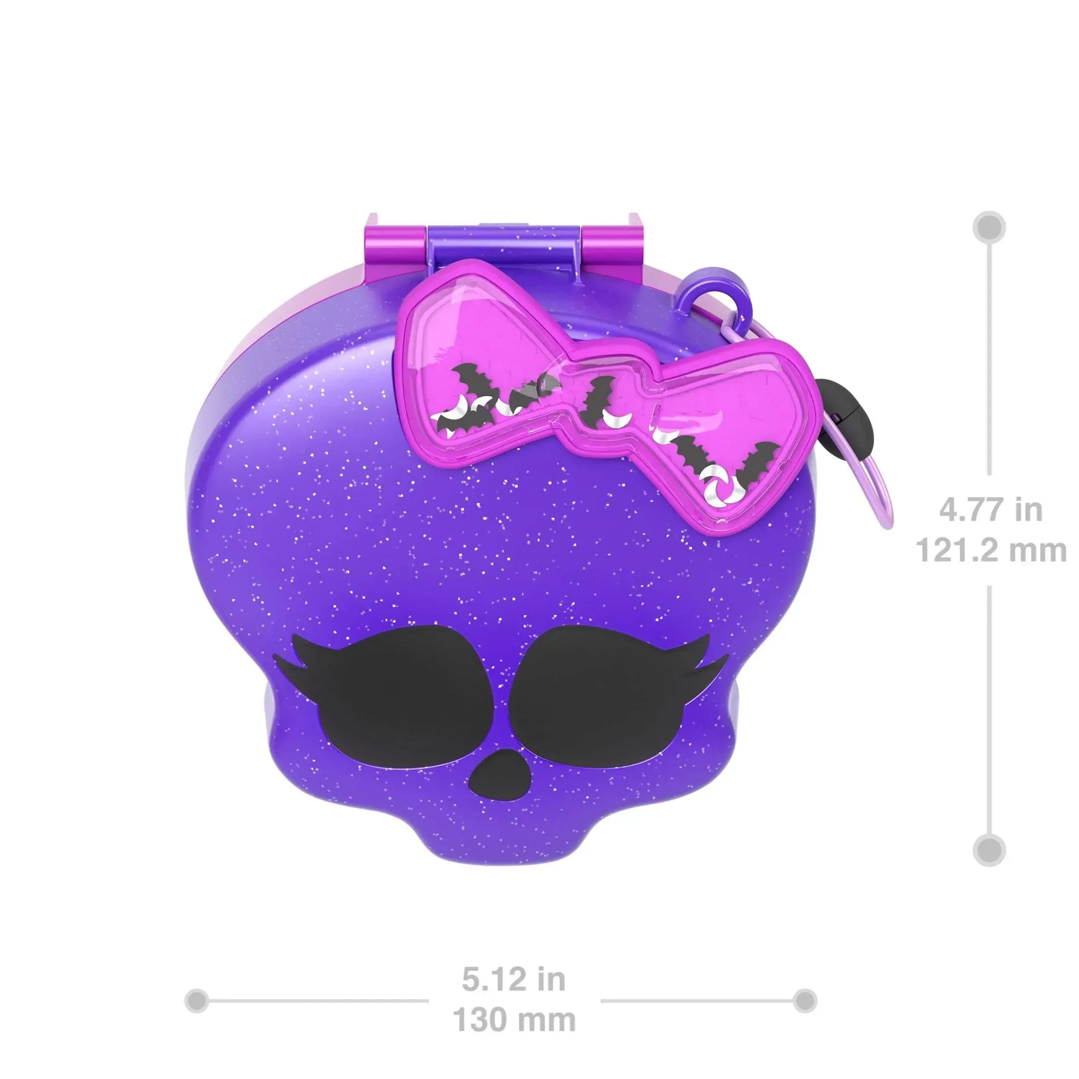 Polly Pocket Monster High Compact with 3 Micro Dolls & 10 Accessories, Opens to High School - Image 5
