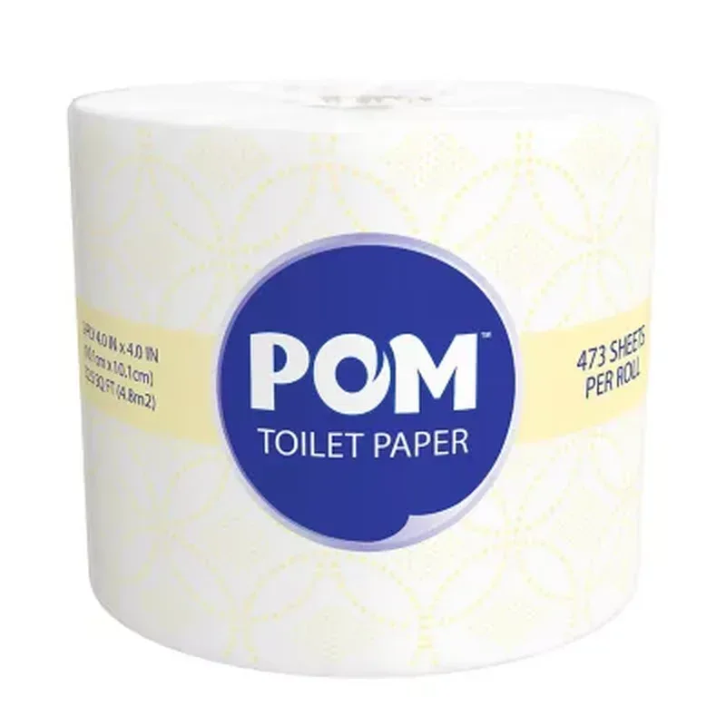POM Bath Tissue, Septic Safe, 2-Ply, White (473 Sheets/Roll, 45 Rolls) - Image 2