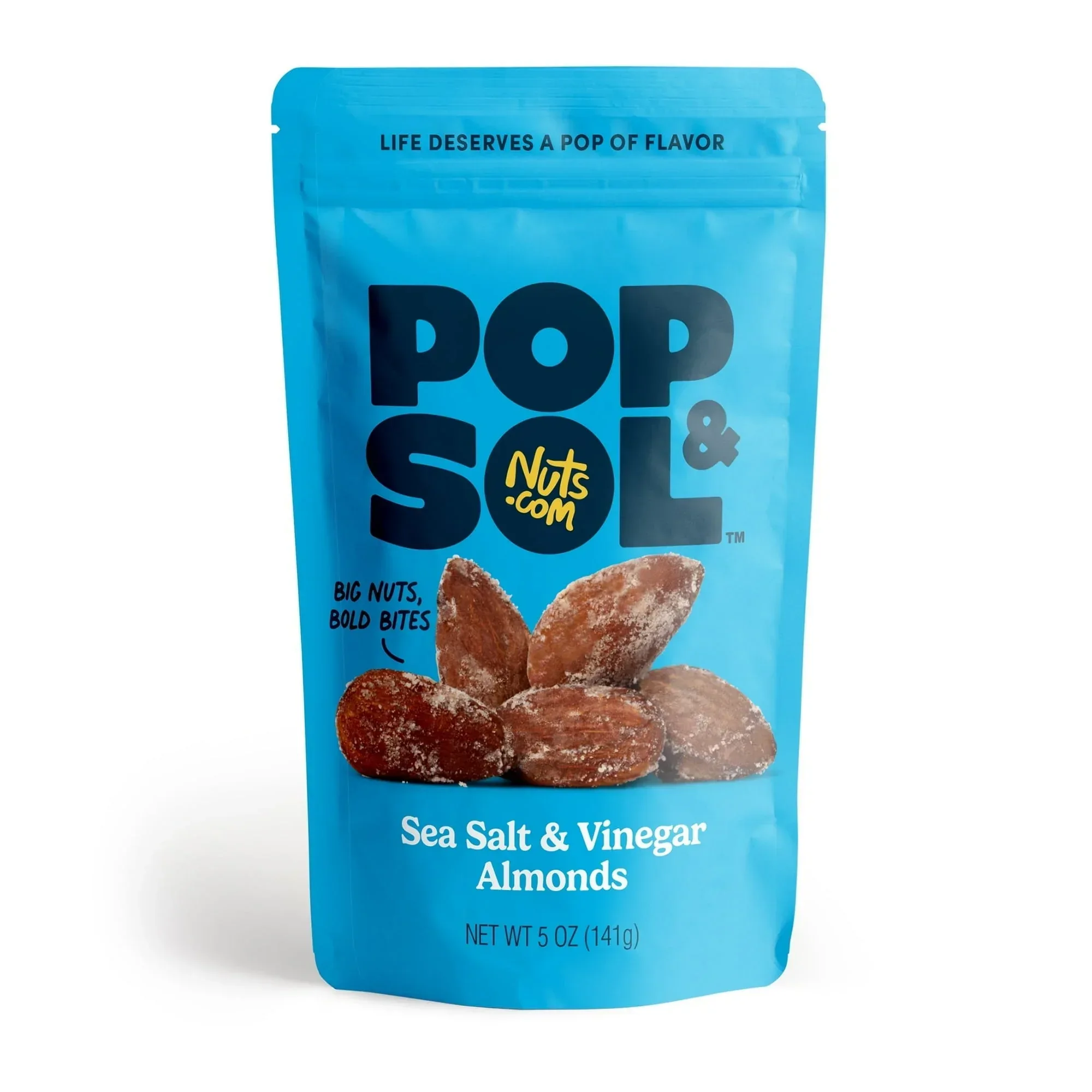 Pop & Sol by Nuts.com, Jalapeño Cashews, 4 oz Bag - Image 8