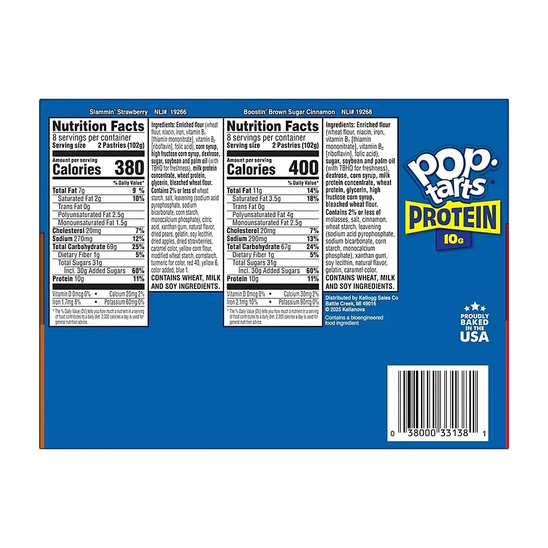 Pop-Tarts Protein Toaster Pastries, 10g Protein, Variety Pack, 32 ct. - Image 2