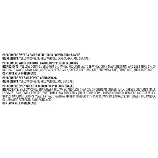 PopCorners Popped Corn Snacks Variety Pack, 1 oz, 30-Count - Image 5