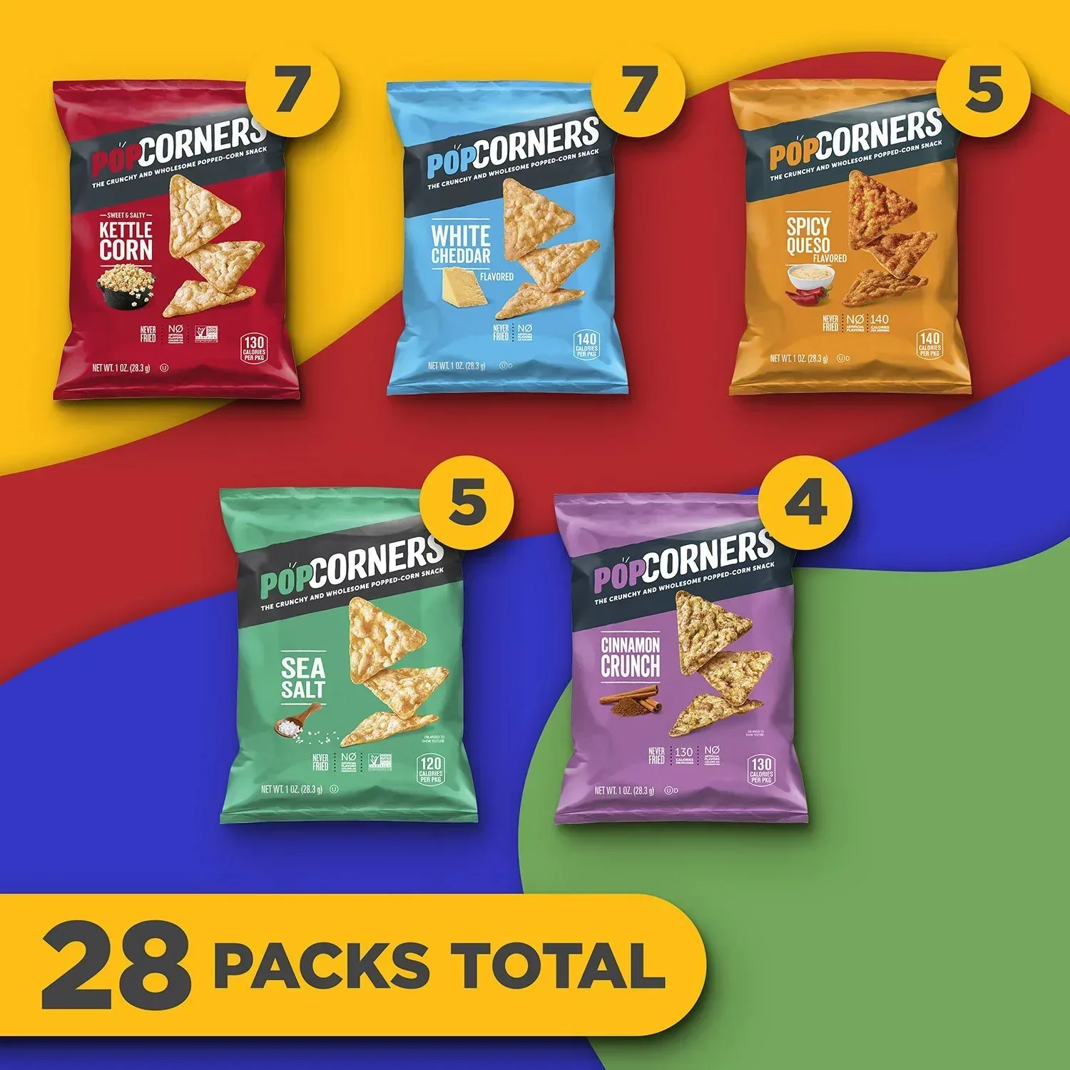 PopCorners Variety Pack Chips, 1 oz, 28 ct. - Image 3