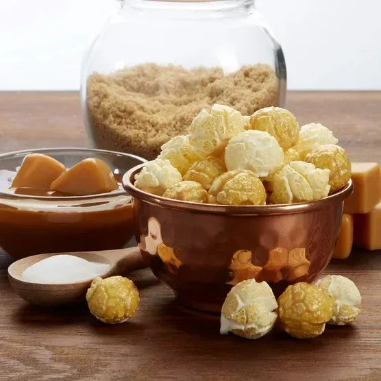 Popcornopolis Metallic Valentine's Day Hearts Mini Cones, Caramel Corn and Kettle Corn, 24 count - Image 5